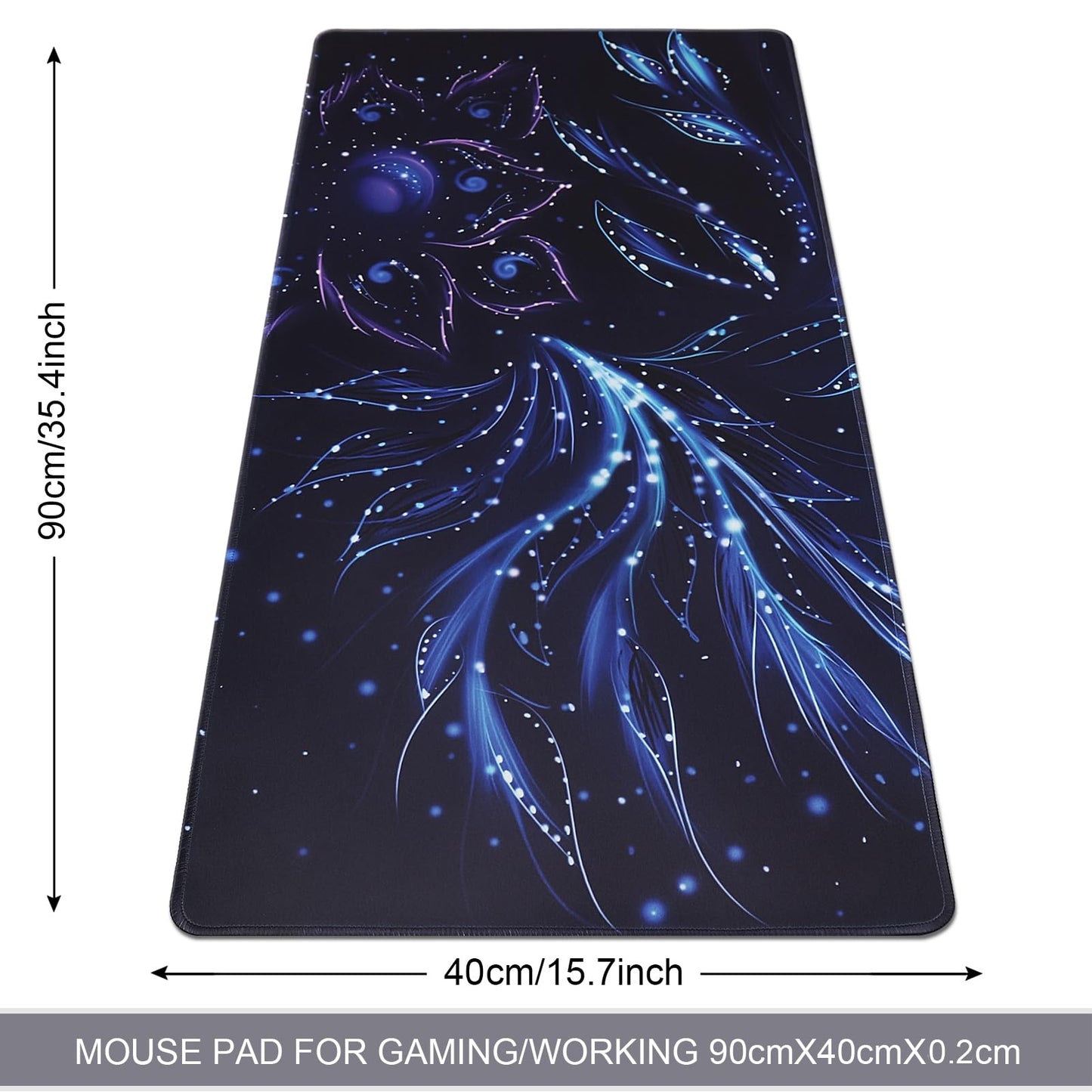 XXL Professional Large Mouse Pad & Computer Game Mouse Mat (35.4x15.7x0.1IN, Map) (90 * 40 Map)