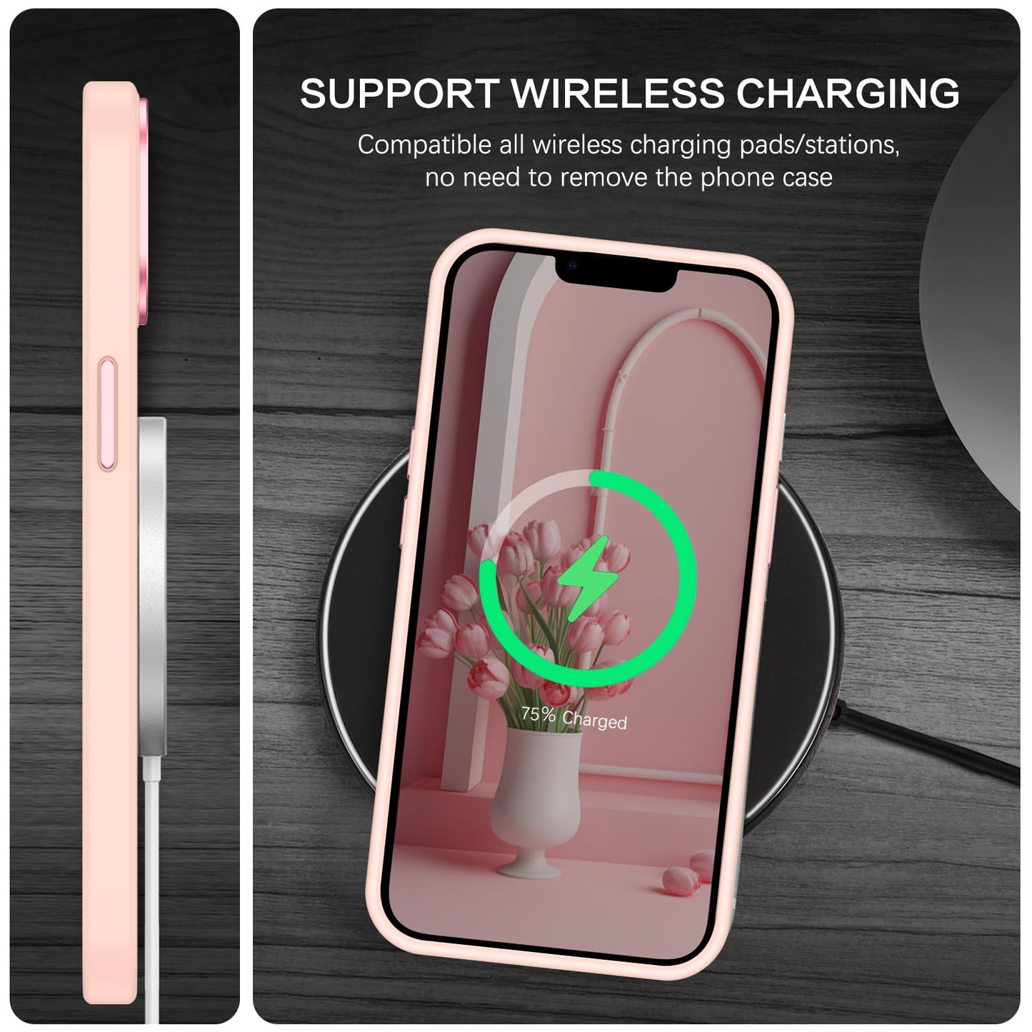 BENTOBEN Magnetic for iPhone 13 Case & iPhone 14 Case [Compatible with Magsafe] Translucent Matte Phone Case iPhone 13/14 Slim Fit Shockproof Women Men Protective Cover for iPhone 13/14 6.1", Hot Pink
