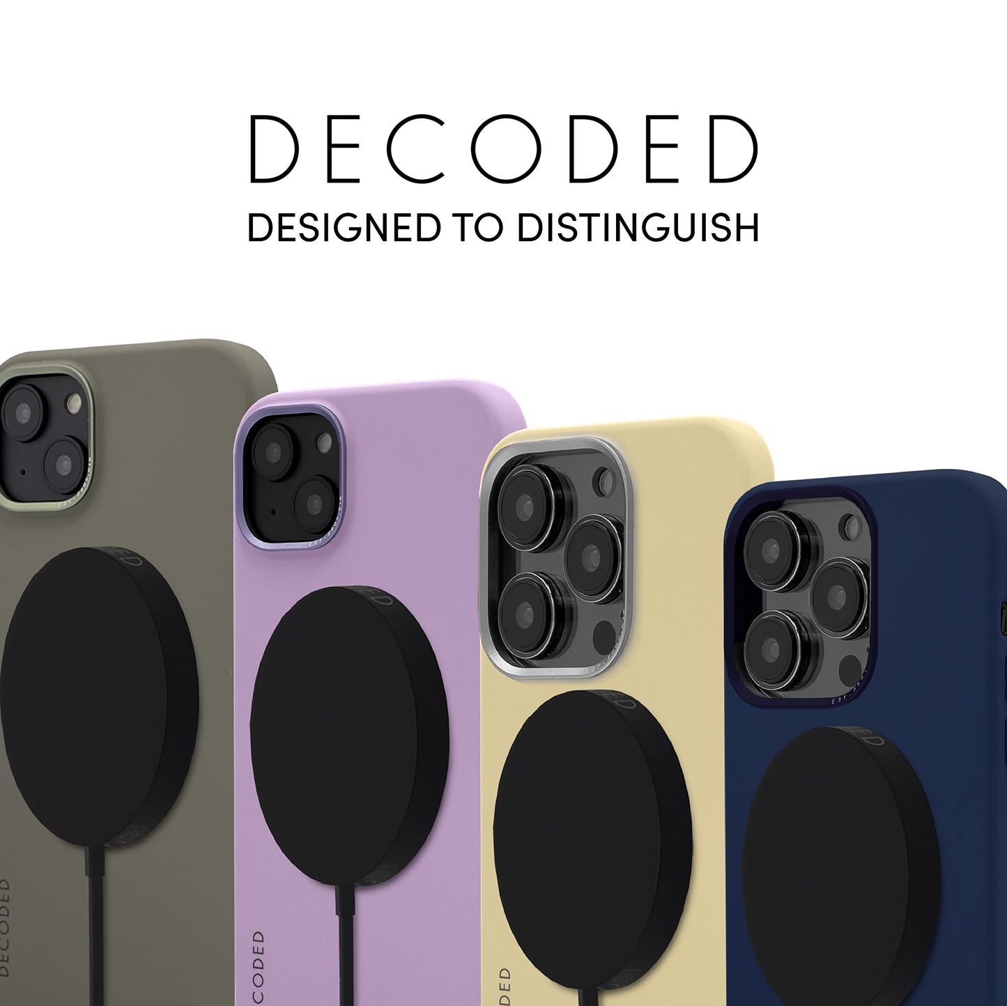 DECODED Wallet Case - iPhone 13 Mini - Tested by Apple - Phone Case with Card Holder - Flip Cover European Leather - Light Brown