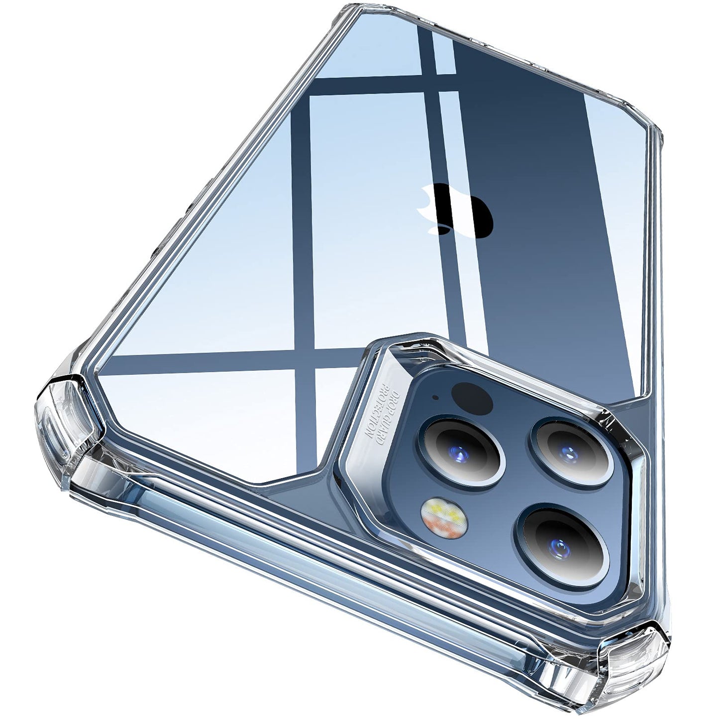 ESR Air Armor Case, Compatible with iPhone 13 Pro Max Case, Military-Grade Drop Protection, Shock-Absorbing Corners, Yellowing-Resistant Hard Back, Scratch Resistant, Clear