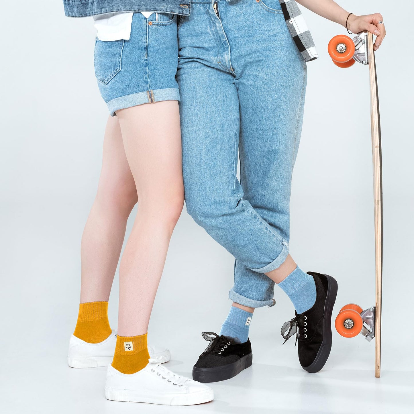 Eurzom 10 Pairs Socks Elastic Ankle Length Cotton Socks Aesthetic Socks Cute Socks Lightweight Low Cut Socks for Women Girl