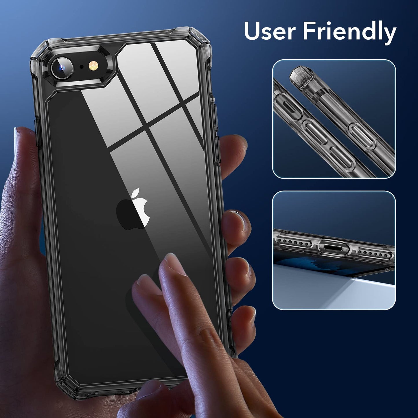 ESR Air Armor Case, Compatible with iPhone 13 Pro Max Case, Military-Grade Drop Protection, Shock-Absorbing Corners, Yellowing-Resistant Hard Back, Scratch Resistant, Clear