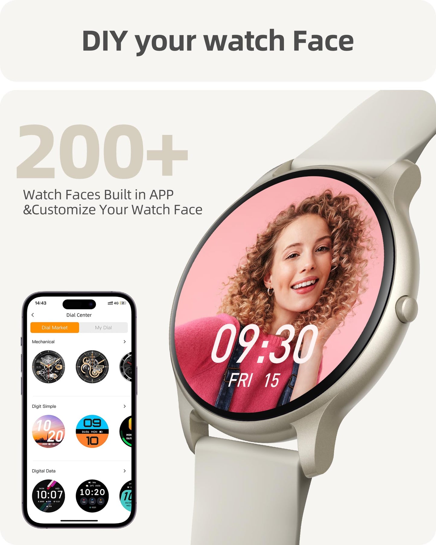 Parsonver Smart Watch for Men Women(Answer/Make Calls), HD Screen Fitness Tracker IP68 Waterproof 100+ Sport Modes, Heart Rate Sleep Monitor, Pedometer, Smartwatch for Android Phones/iPhone Compatible