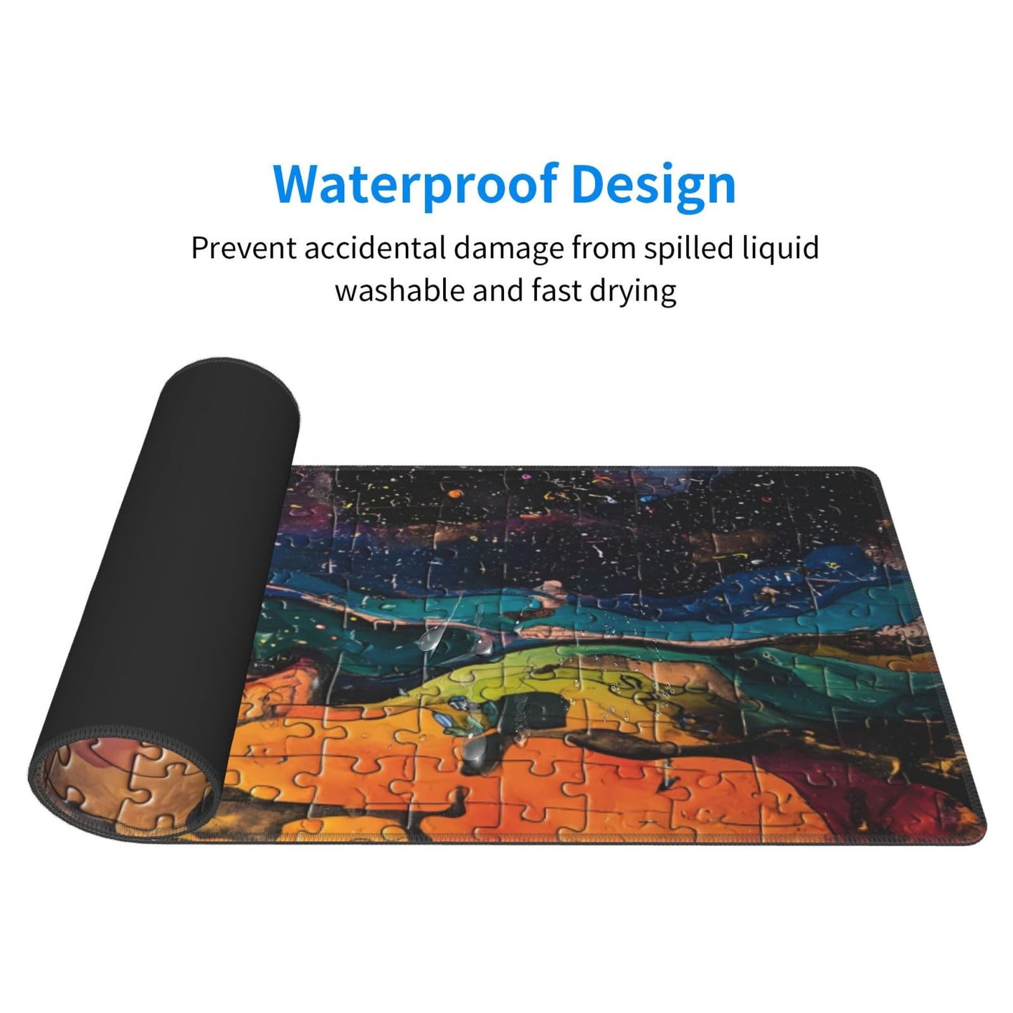 Japanese Mouse Pad, Large Japanese Desk Mat, XL Anime Gaming Keyboard Mat, Non-Slip Rubber Base, Big Extended Desk Protector for Home Office, 31.5”x11.8”