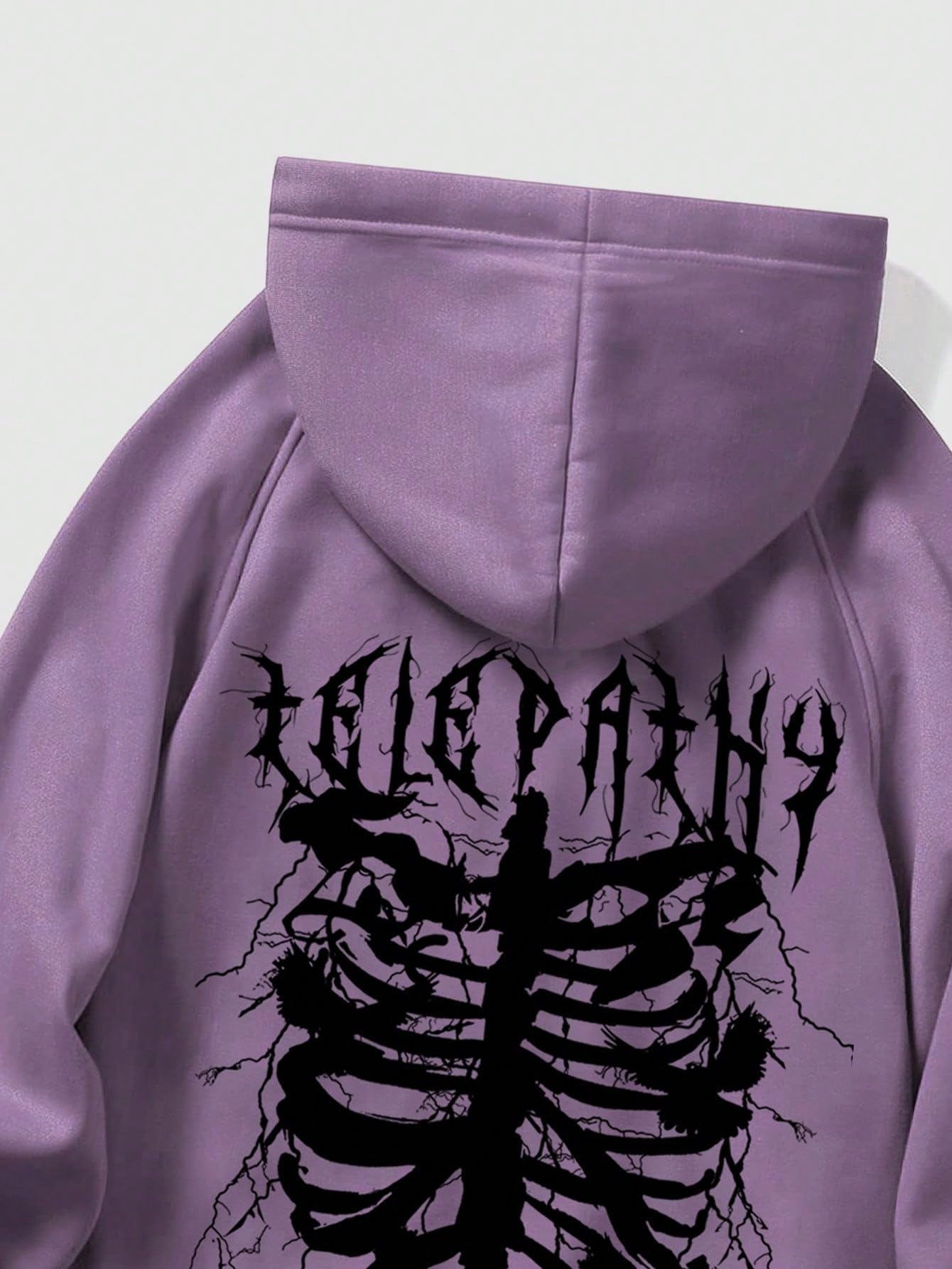 Floerns Men's Graphic Print Long Sleeve Drawstring Hoodie Pullover Sweatshirt