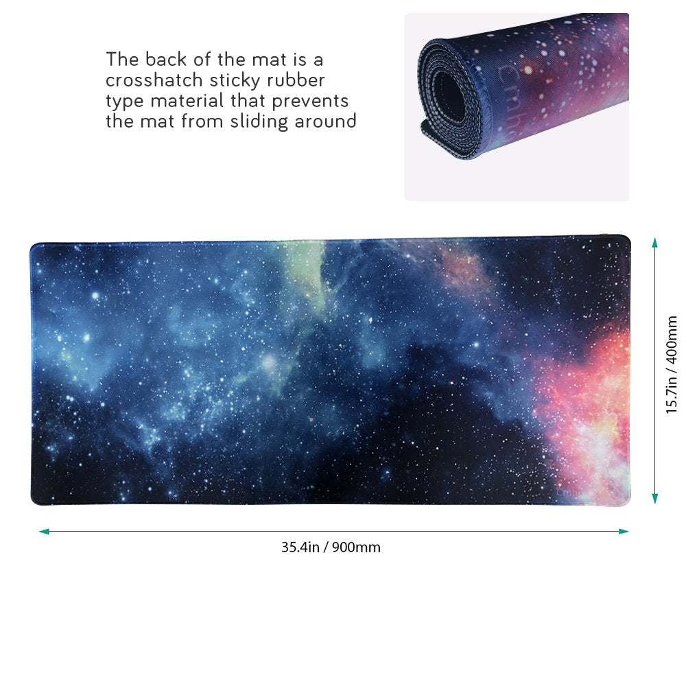 XXL Professional Large Mouse Pad & Computer Game Mouse Mat (35.4x15.7x0.1IN, Map) (90 * 40 Map)