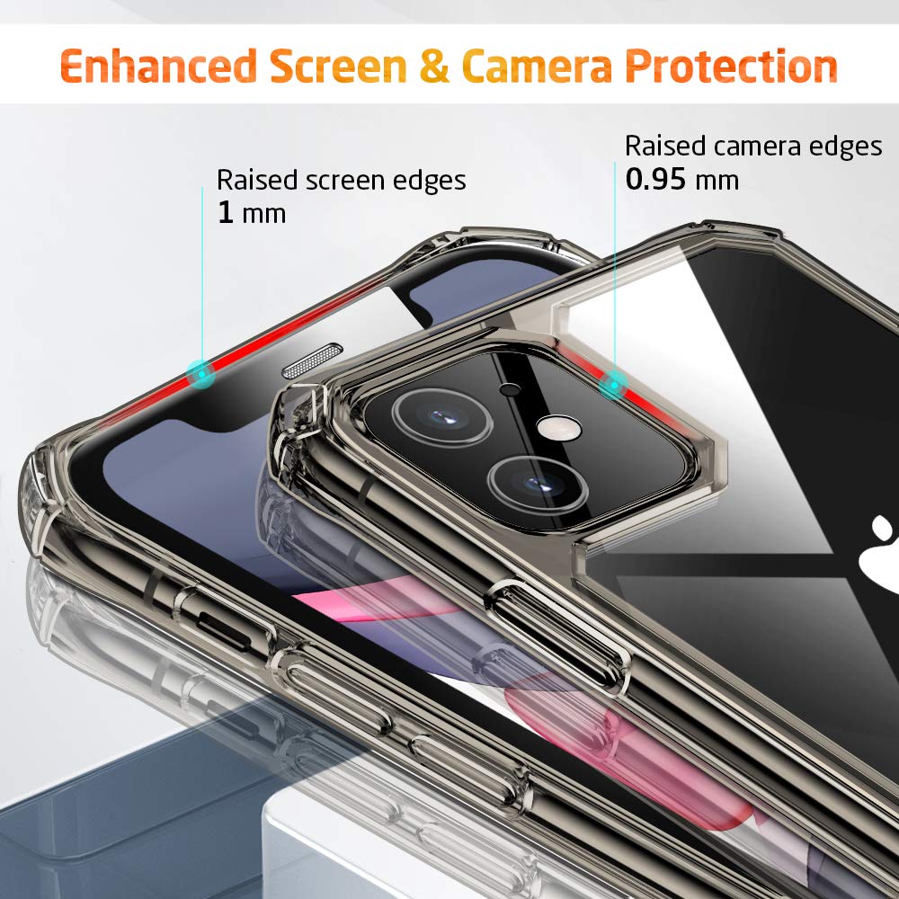 ESR Air Armor Case, Compatible with iPhone 13 Pro Max Case, Military-Grade Drop Protection, Shock-Absorbing Corners, Yellowing-Resistant Hard Back, Scratch Resistant, Clear