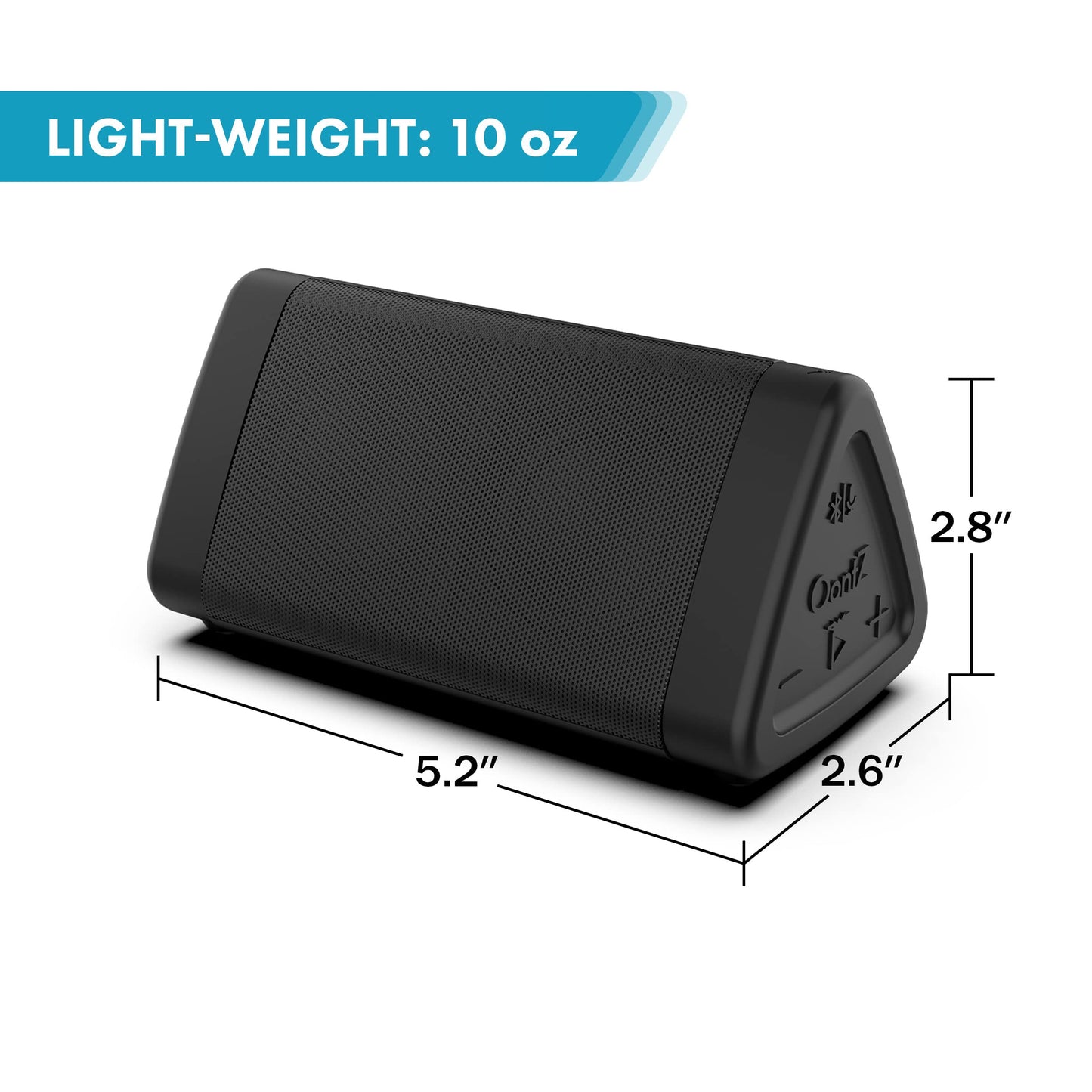 OontZ Angle 3 Bluetooth 5.4 Speaker, up to 100 ft Wireless Range, up to 24 Hrs Playtime, Portable Small Speaker for iPhone, Android Phones, Crystal Clear Sound, IPX5 Portable Bluetooth Speaker, Black