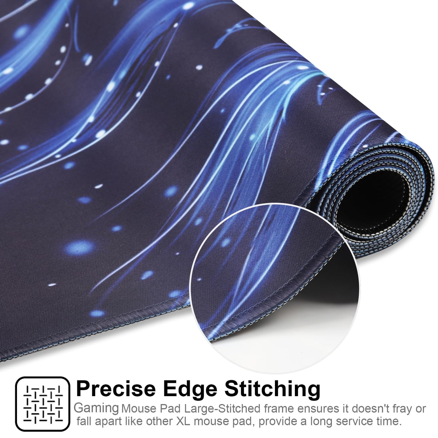 XXL Professional Large Mouse Pad & Computer Game Mouse Mat (35.4x15.7x0.1IN, Map) (90 * 40 Map)