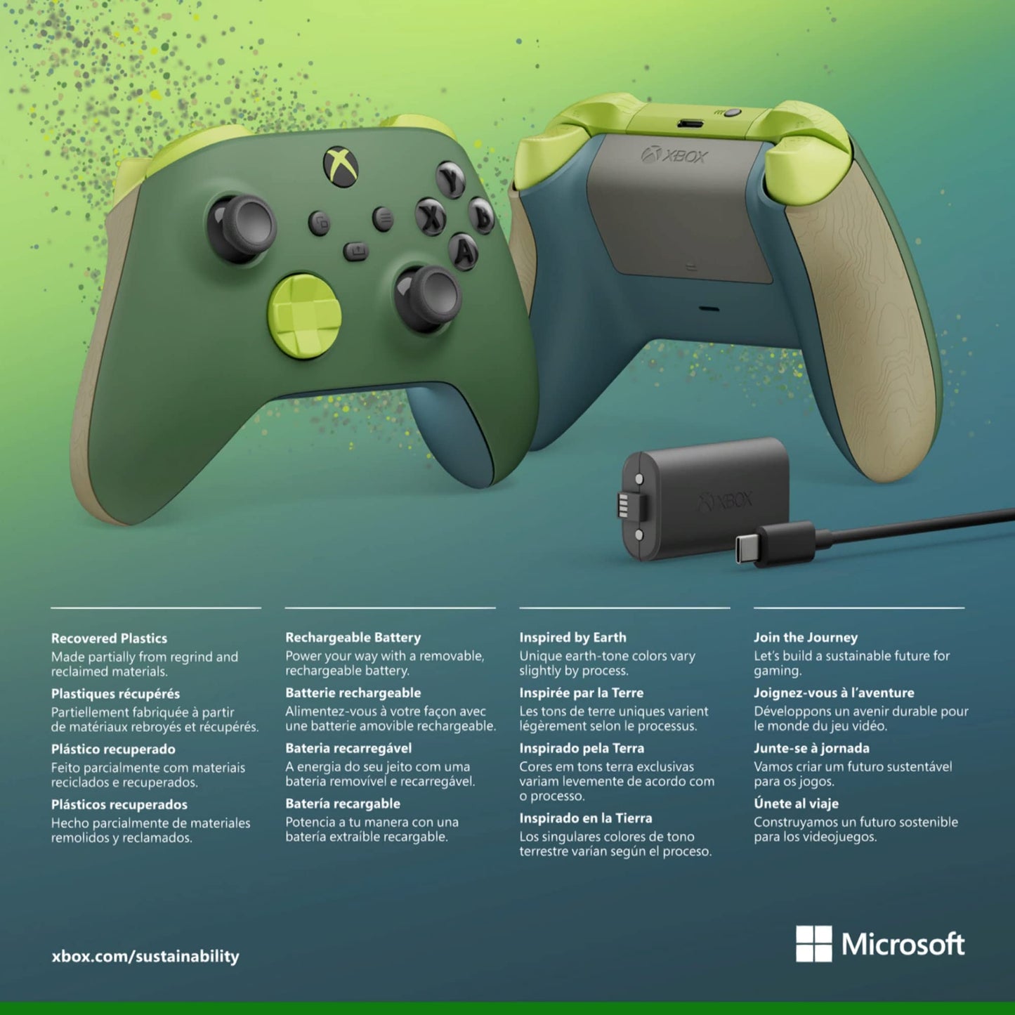 Xbox Special Edition Wireless Gaming Controller – Mineral Camo – Xbox Series X|S, Xbox One, Windows PC, Android, and iOS