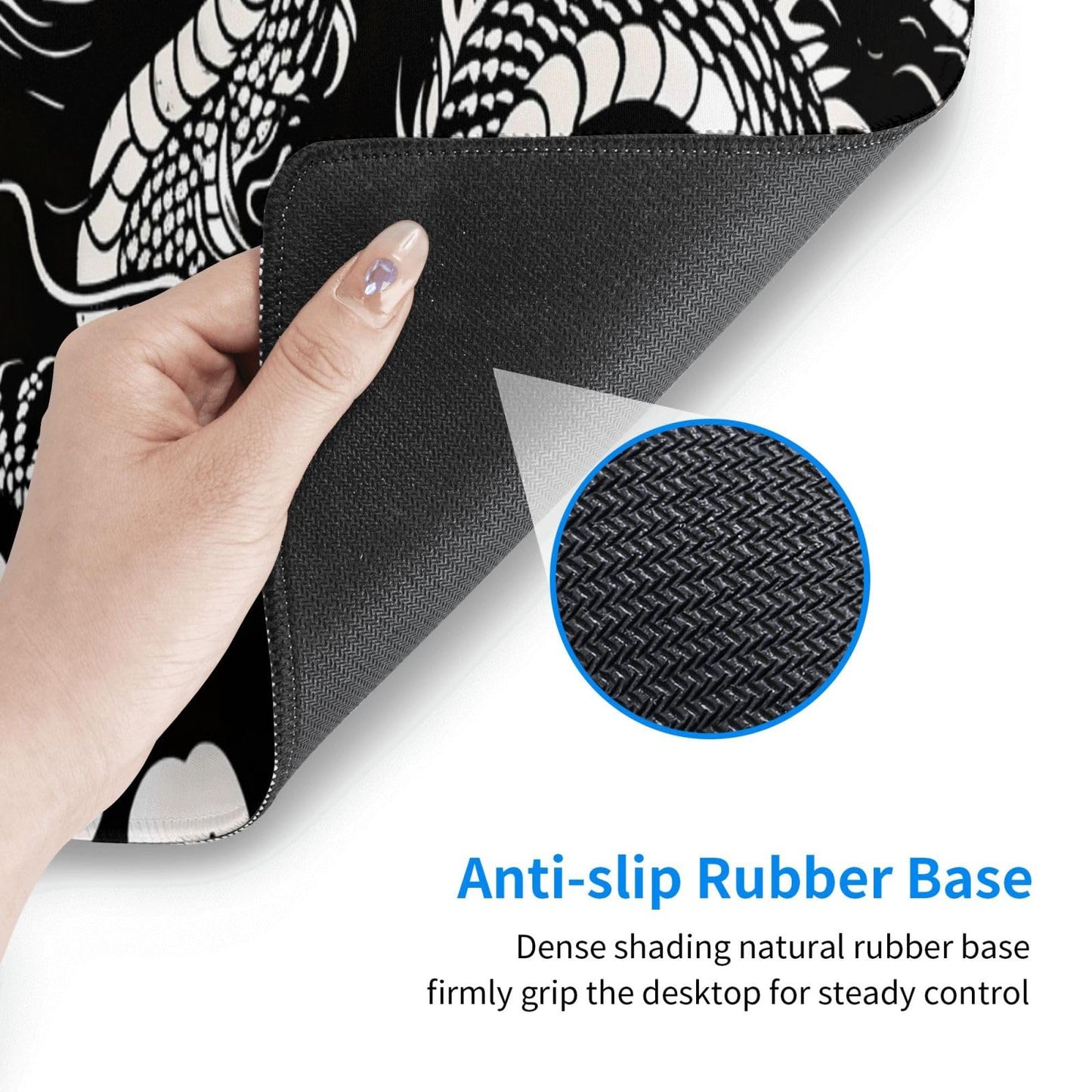 Japanese Mouse Pad, Large Japanese Desk Mat, XL Anime Gaming Keyboard Mat, Non-Slip Rubber Base, Big Extended Desk Protector for Home Office, 31.5”x11.8”