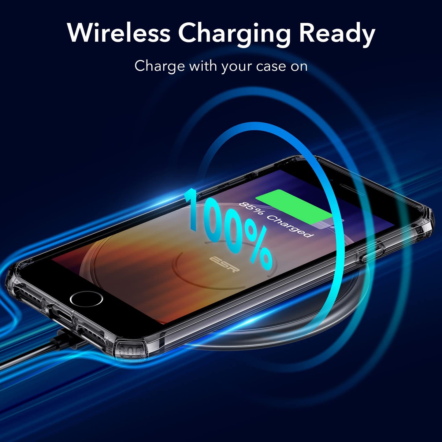 ESR Air Armor Case, Compatible with iPhone 13 Pro Max Case, Military-Grade Drop Protection, Shock-Absorbing Corners, Yellowing-Resistant Hard Back, Scratch Resistant, Clear