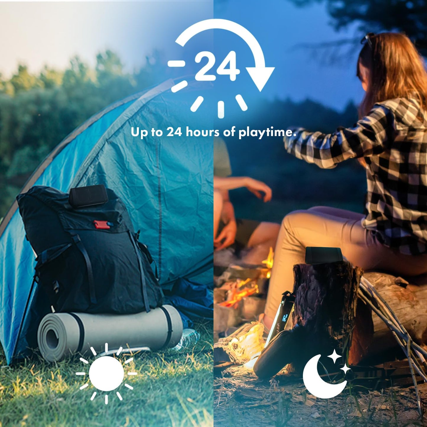 OontZ Angle 3 Bluetooth 5.4 Speaker, up to 100 ft Wireless Range, up to 24 Hrs Playtime, Portable Small Speaker for iPhone, Android Phones, Crystal Clear Sound, IPX5 Portable Bluetooth Speaker, Black