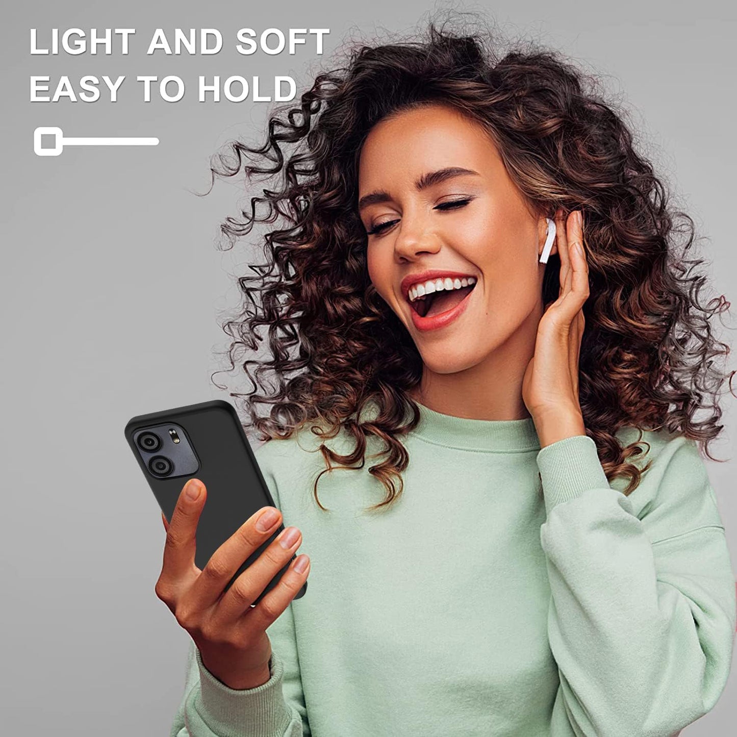 for BLU View 5 Case with Tempered Glass Screen Protector Slim Full-Body Silicone Bumpers Anti-Scratch Shockproof Protective phone Case Cover for BLU View 5(black)