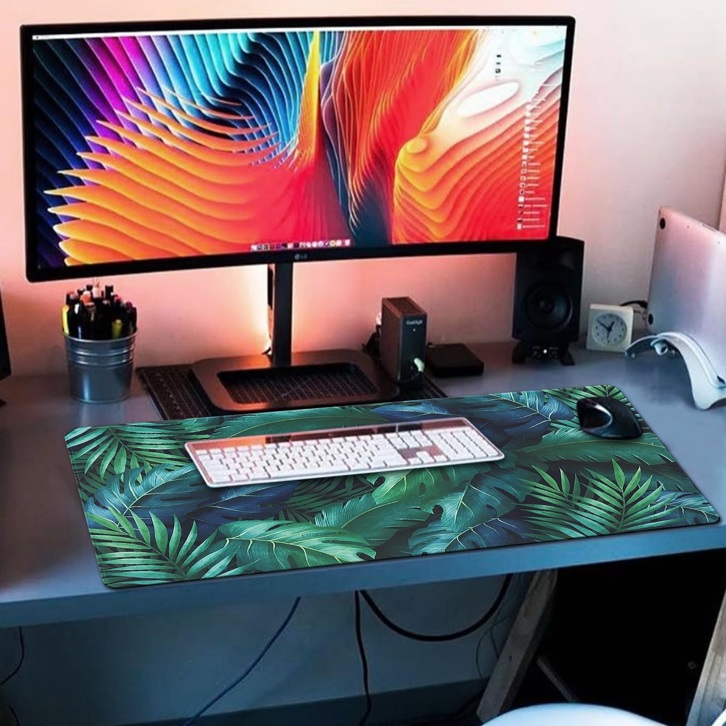 XXL Professional Large Mouse Pad & Computer Game Mouse Mat (35.4x15.7x0.1IN, Map) (90 * 40 Map)