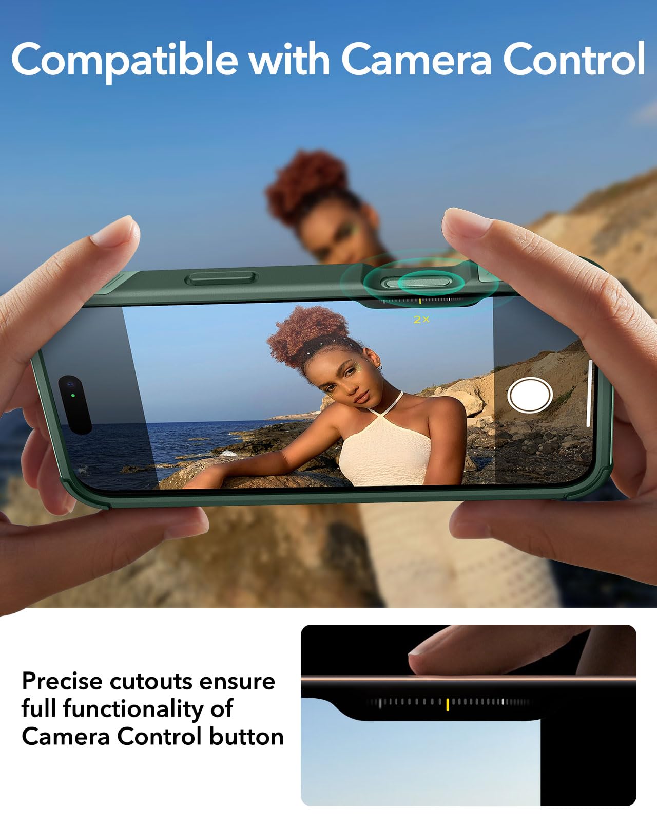 ESR Air Armor Case, Compatible with iPhone 13 Pro Max Case, Military-Grade Drop Protection, Shock-Absorbing Corners, Yellowing-Resistant Hard Back, Scratch Resistant, Clear