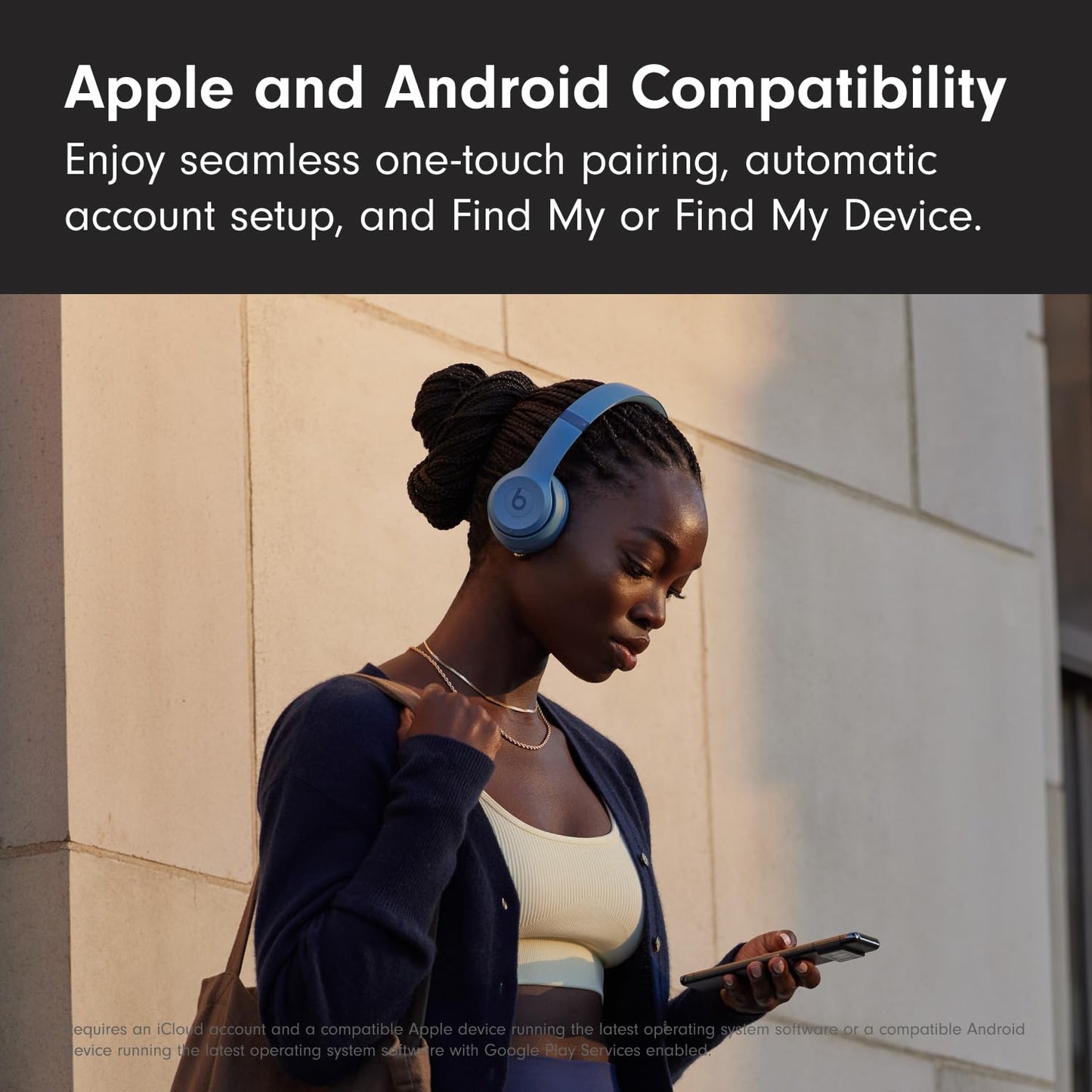 Beats Solo 4 - Wireless Bluetooth On-Ear Headphones, Apple & Android Compatible, Up to 50 Hours of Battery Life - Matte Black