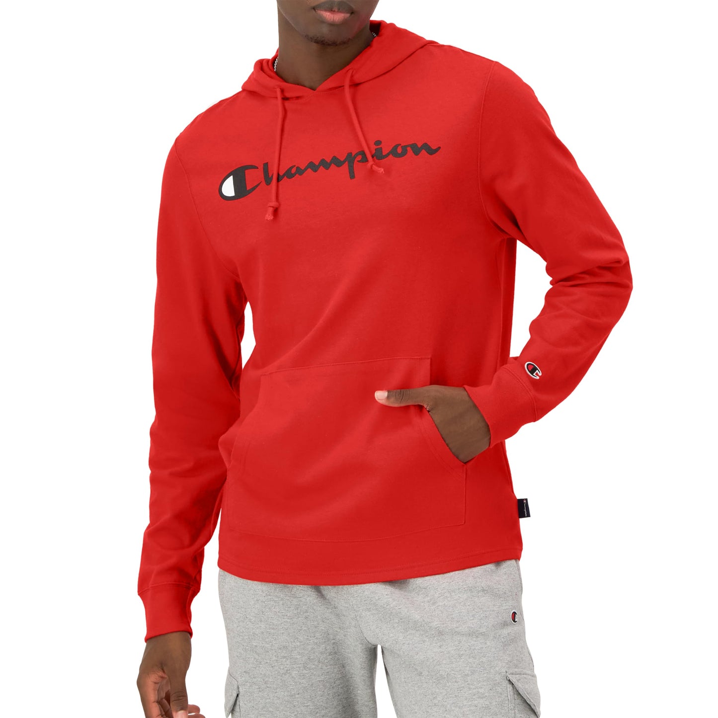 Champion Men's Hoodie, Midweight T-shirt Hoodie, Soft and Comfortable T-shirt Hoodie for Men