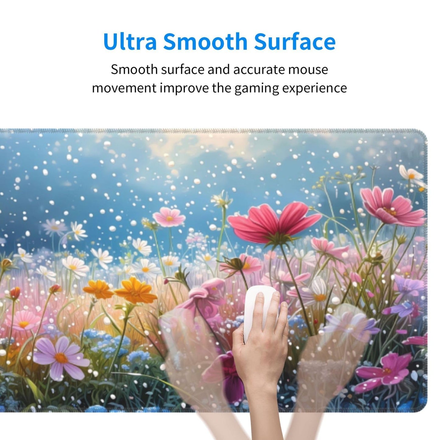 Japanese Mouse Pad, Large Japanese Desk Mat, XL Anime Gaming Keyboard Mat, Non-Slip Rubber Base, Big Extended Desk Protector for Home Office, 31.5”x11.8”