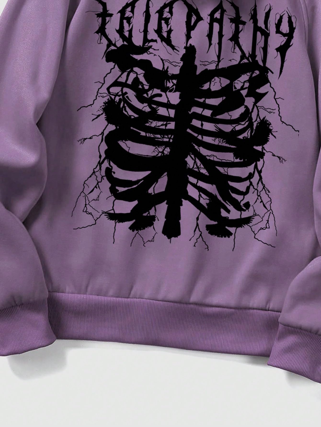 Floerns Men's Graphic Print Long Sleeve Drawstring Hoodie Pullover Sweatshirt