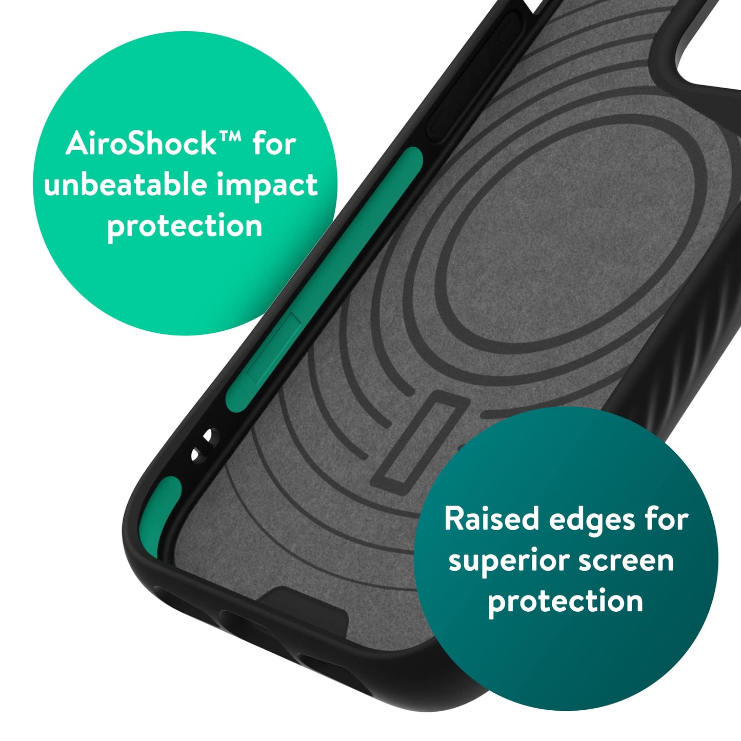 Mous - Case for iPhone 14 - Black Leather - Limitless 5.0 - Protective iPhone 14 Case MagSafe Compatible - Shockproof Phone Cover