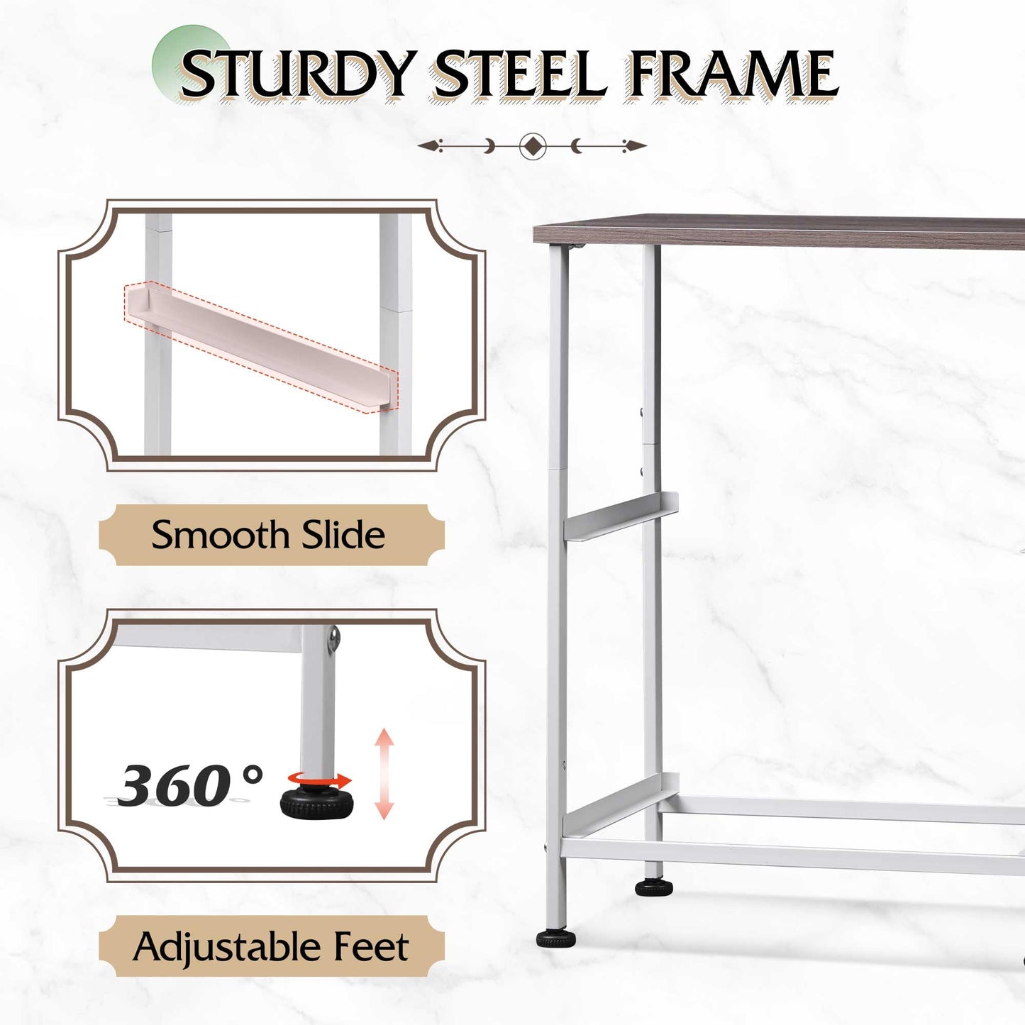 WLIVE Nightstand, 2 Drawer Dresser for Bedroom, Small Dresser with 2 Drawers, Bedside Furniture, Night Stand, End Table with Fabric Bins for Bedroom, Closet, Entryway, College Dorm, Dark Grey