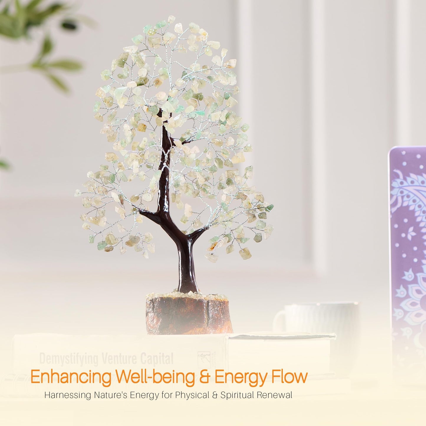 7 Chakra Tree, Crystals and Healing Stones, Chakra Tree of Life Crystal Tree for Positive Energy, Birthday Gifts for Women, Home Office Decor, House Warming Gifts New Home, Spiritual Gifts