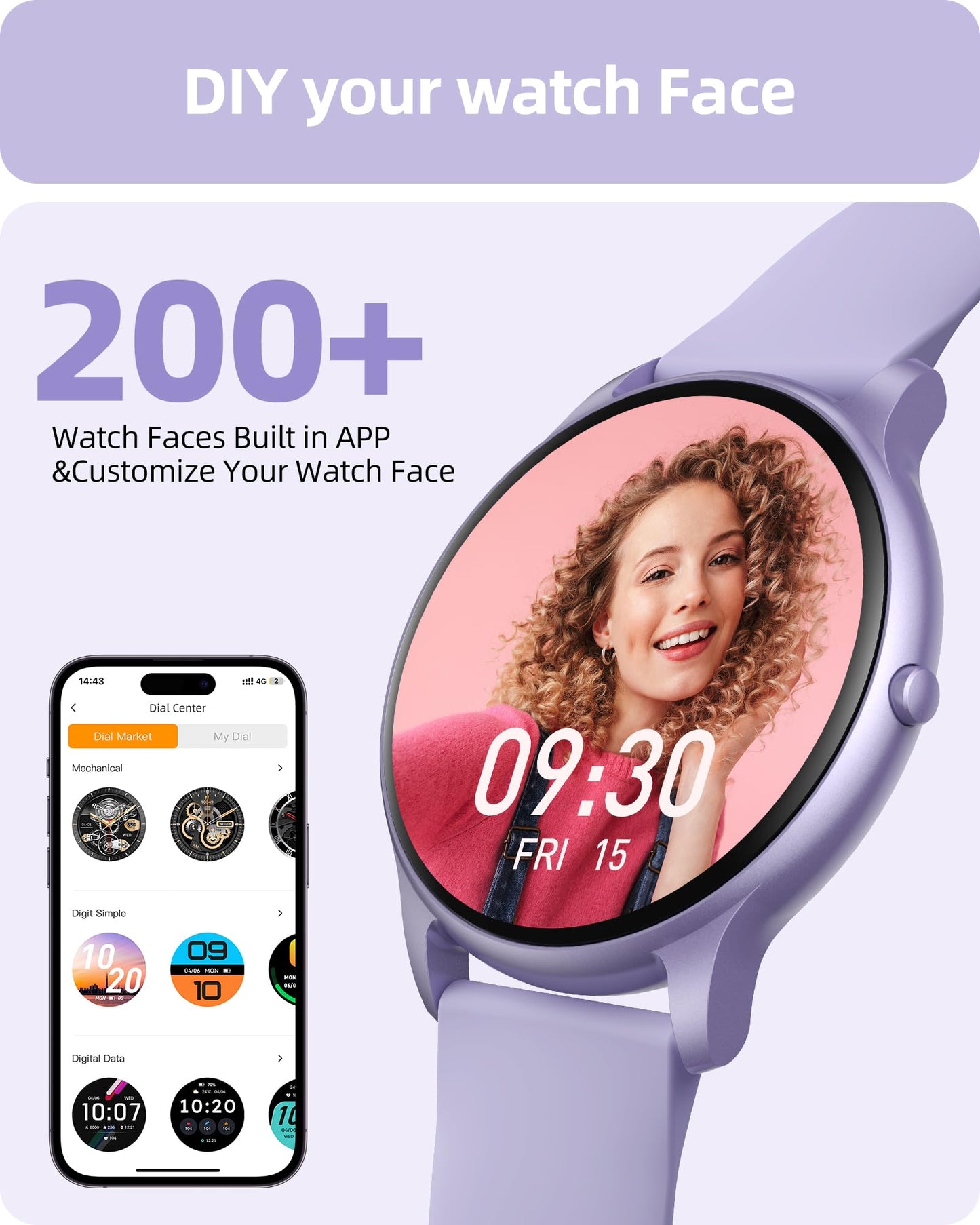 Parsonver Smart Watch for Men Women(Answer/Make Calls), HD Screen Fitness Tracker IP68 Waterproof 100+ Sport Modes, Heart Rate Sleep Monitor, Pedometer, Smartwatch for Android Phones/iPhone Compatible