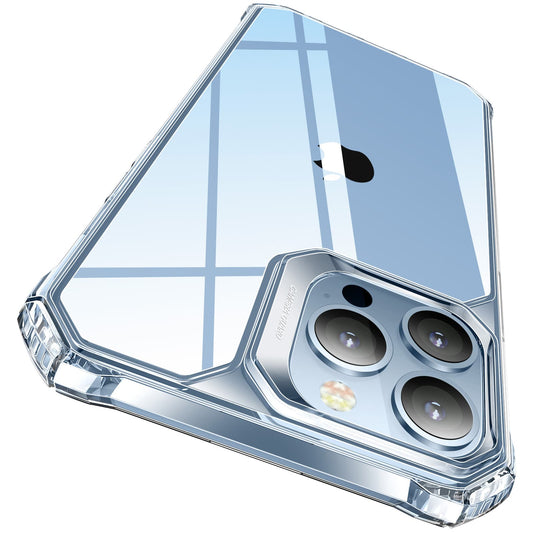 ESR Air Armor Case, Compatible with iPhone 13 Pro Max Case, Military-Grade Drop Protection, Shock-Absorbing Corners, Yellowing-Resistant Hard Back, Scratch Resistant, Clear