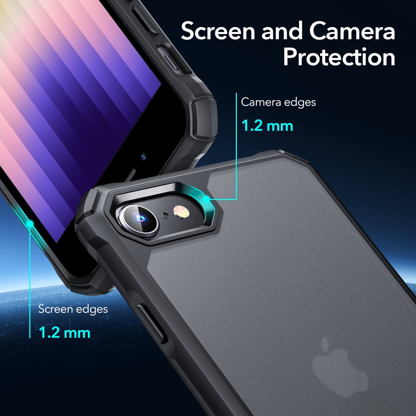 ESR Air Armor Case, Compatible with iPhone 13 Pro Max Case, Military-Grade Drop Protection, Shock-Absorbing Corners, Yellowing-Resistant Hard Back, Scratch Resistant, Clear