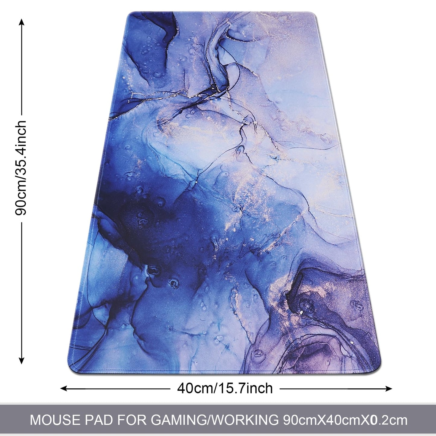 XXL Professional Large Mouse Pad & Computer Game Mouse Mat (35.4x15.7x0.1IN, Map) (90 * 40 Map)