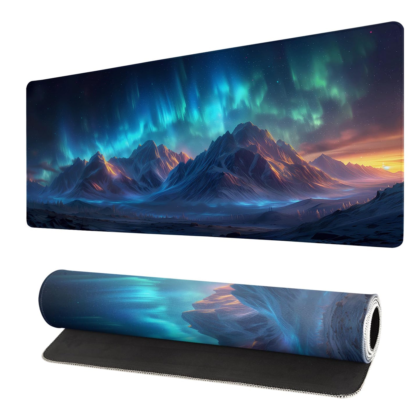 Japanese Mouse Pad, Large Japanese Desk Mat, XL Anime Gaming Keyboard Mat, Non-Slip Rubber Base, Big Extended Desk Protector for Home Office, 31.5”x11.8”