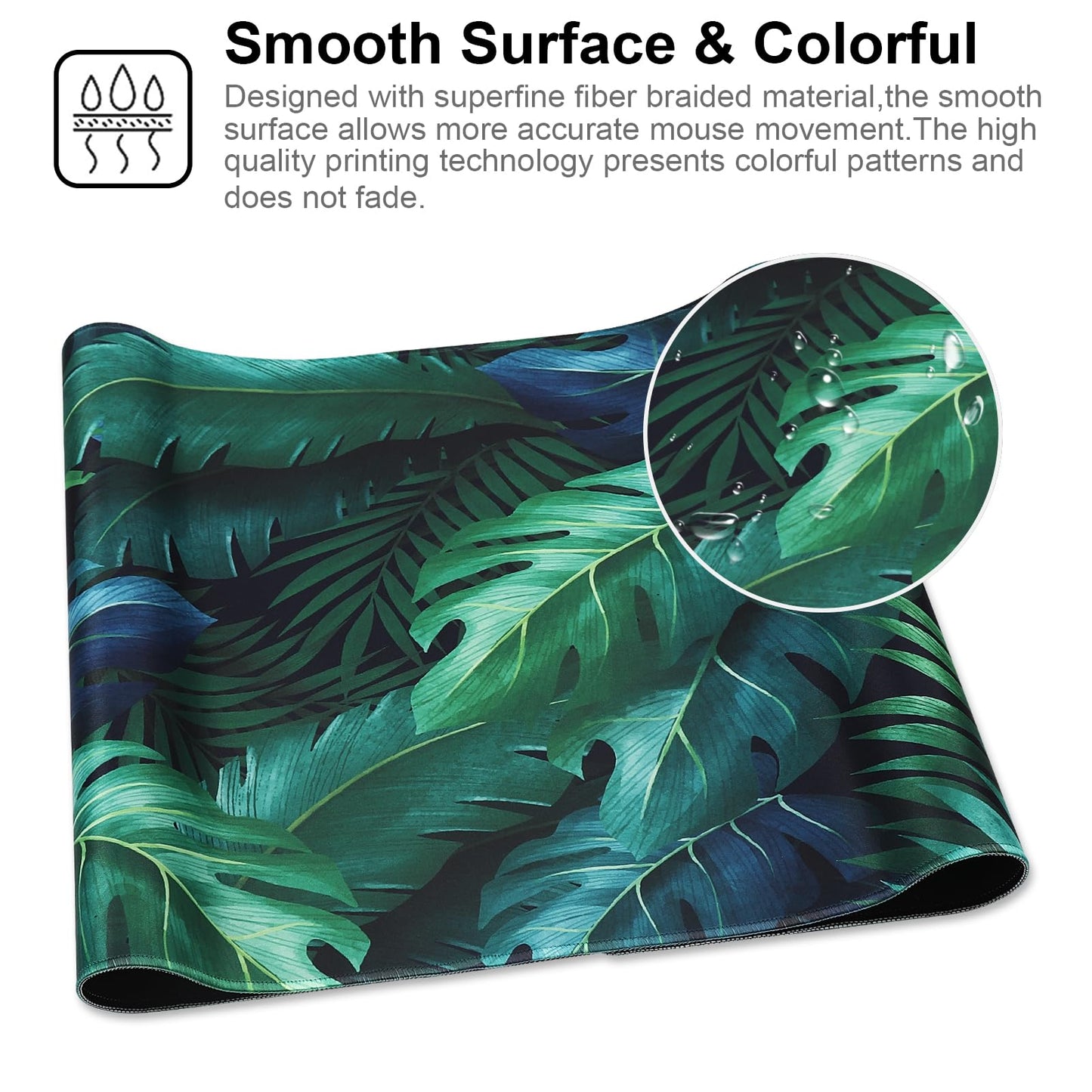 XXL Professional Large Mouse Pad & Computer Game Mouse Mat (35.4x15.7x0.1IN, Map) (90 * 40 Map)