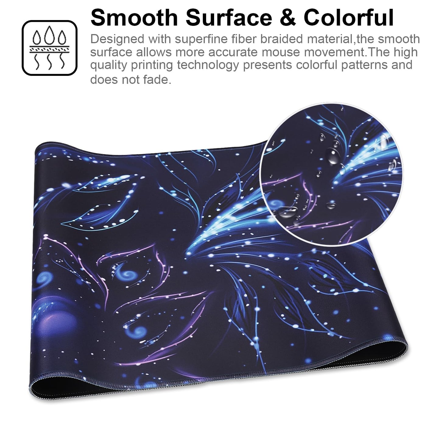 XXL Professional Large Mouse Pad & Computer Game Mouse Mat (35.4x15.7x0.1IN, Map) (90 * 40 Map)