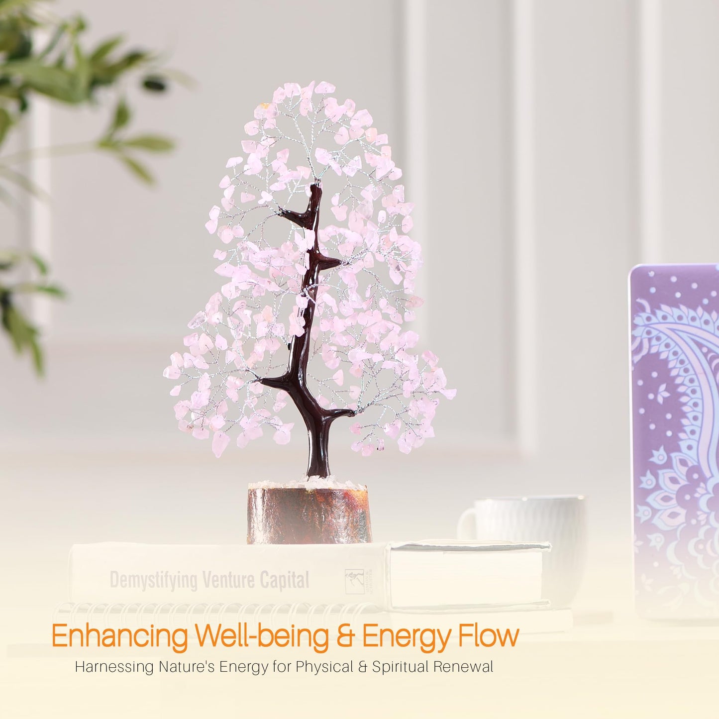 7 Chakra Tree, Crystals and Healing Stones, Chakra Tree of Life Crystal Tree for Positive Energy, Birthday Gifts for Women, Home Office Decor, House Warming Gifts New Home, Spiritual Gifts