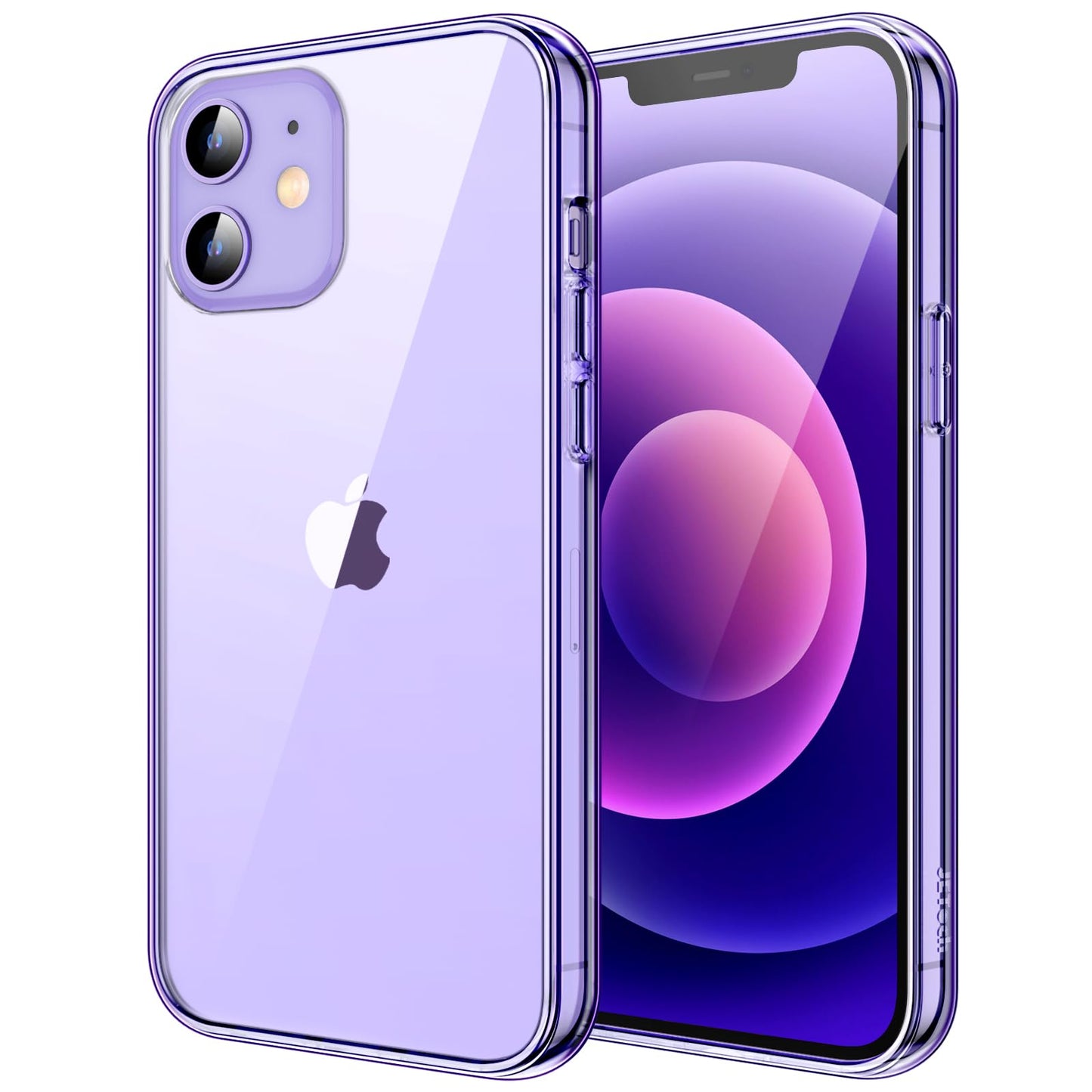 JETech Case for iPhone 12/12 Pro 6.1-Inch, Non-Yellowing Shockproof Phone Bumper Cover, Anti-Scratch Clear Back (HD Clear)