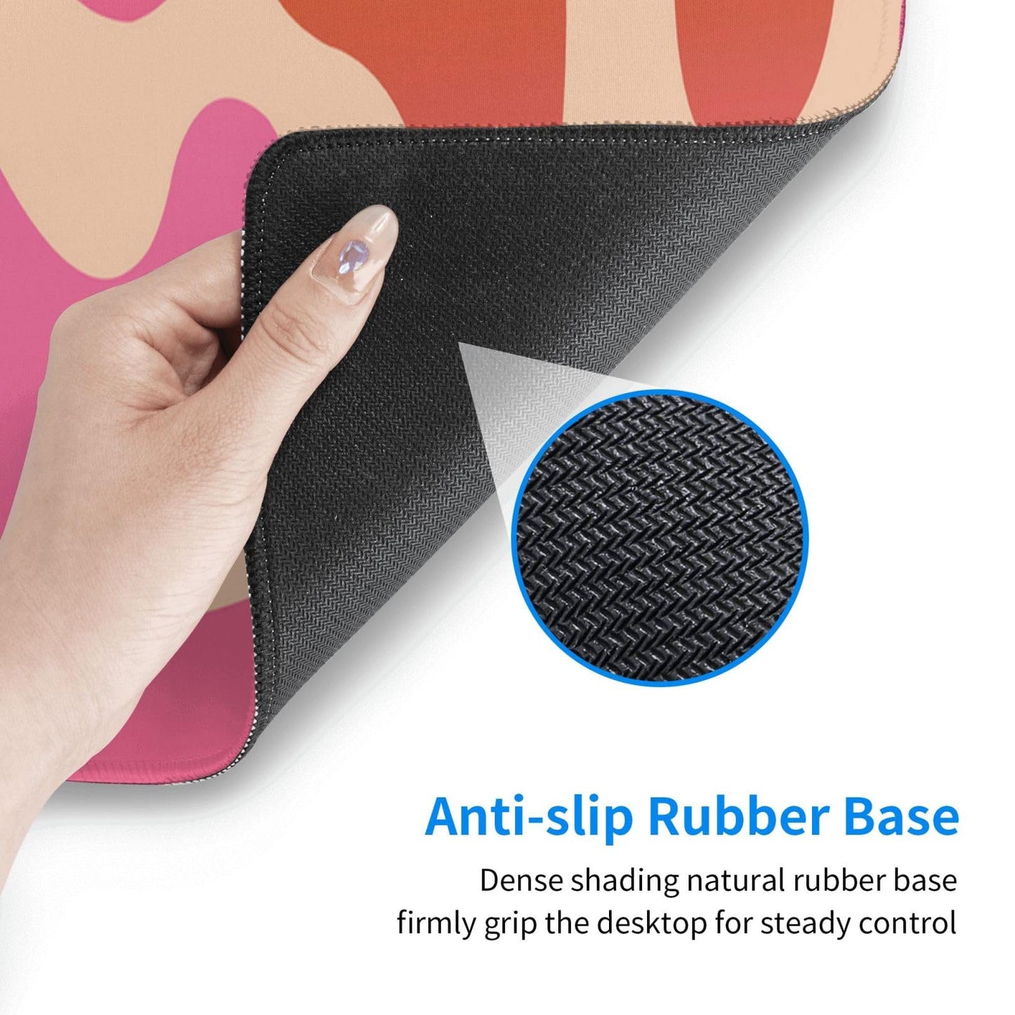 Japanese Mouse Pad, Large Japanese Desk Mat, XL Anime Gaming Keyboard Mat, Non-Slip Rubber Base, Big Extended Desk Protector for Home Office, 31.5”x11.8”