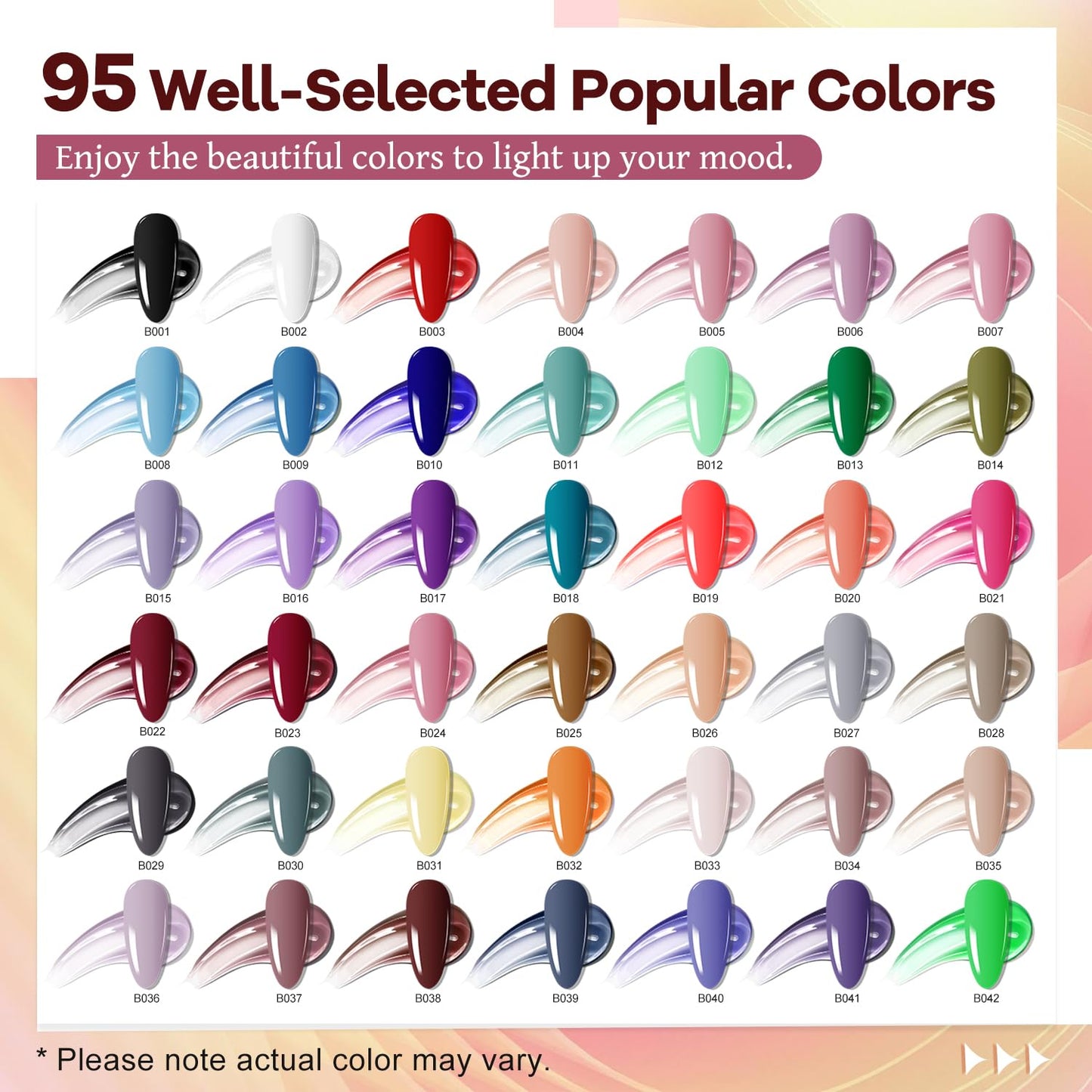 JODSONE 23 PCS Gel Nail Polish Kit with U V Light Popular Color with Durable Base Coat Matte Glossy Top Coat