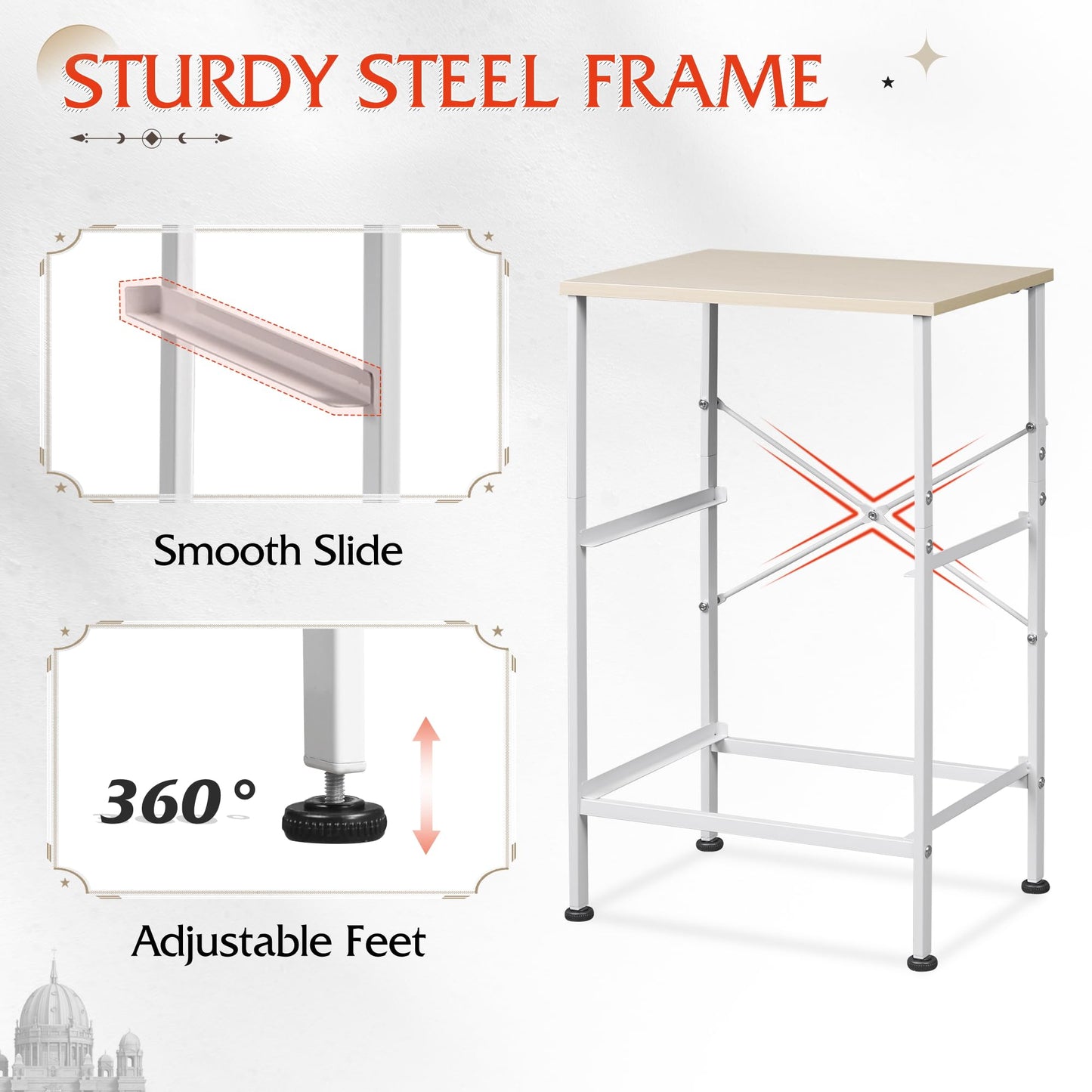 WLIVE Nightstand, 2 Drawer Dresser for Bedroom, Small Dresser with 2 Drawers, Bedside Furniture, Night Stand, End Table with Fabric Bins for Bedroom, Closet, Entryway, College Dorm, Dark Grey