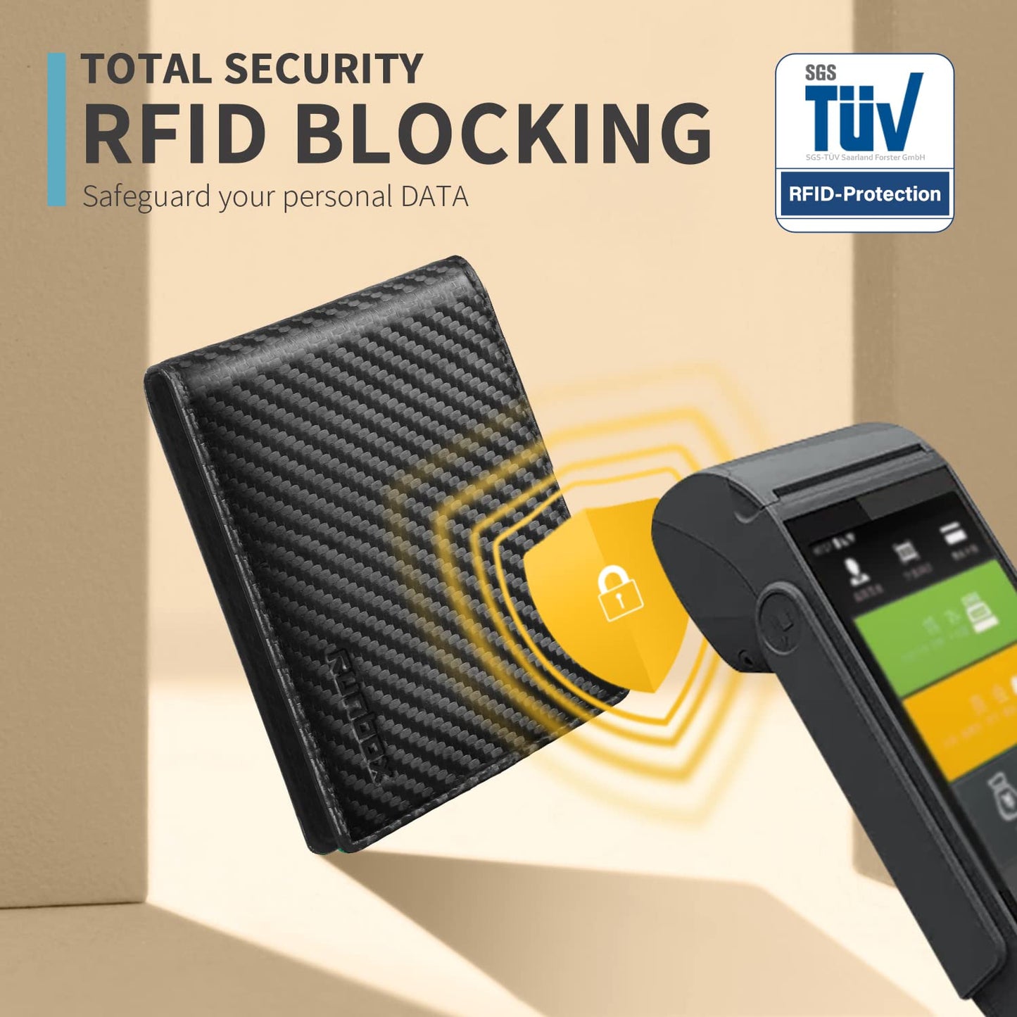 RUNBOX Wallet for Men Slim Rfid Leather 2 ID Window With Gift Box