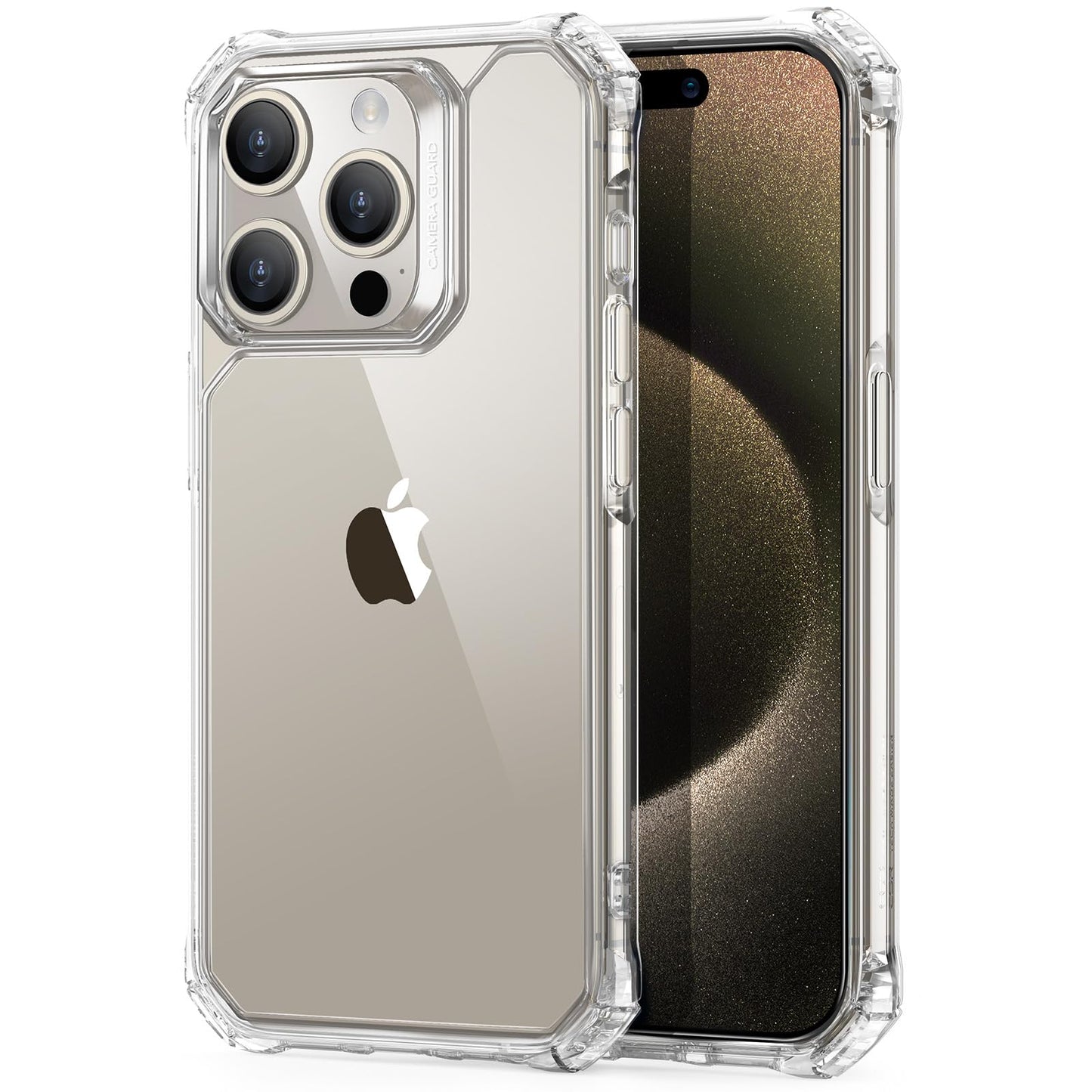 ESR Air Armor Case, Compatible with iPhone 13 Pro Max Case, Military-Grade Drop Protection, Shock-Absorbing Corners, Yellowing-Resistant Hard Back, Scratch Resistant, Clear
