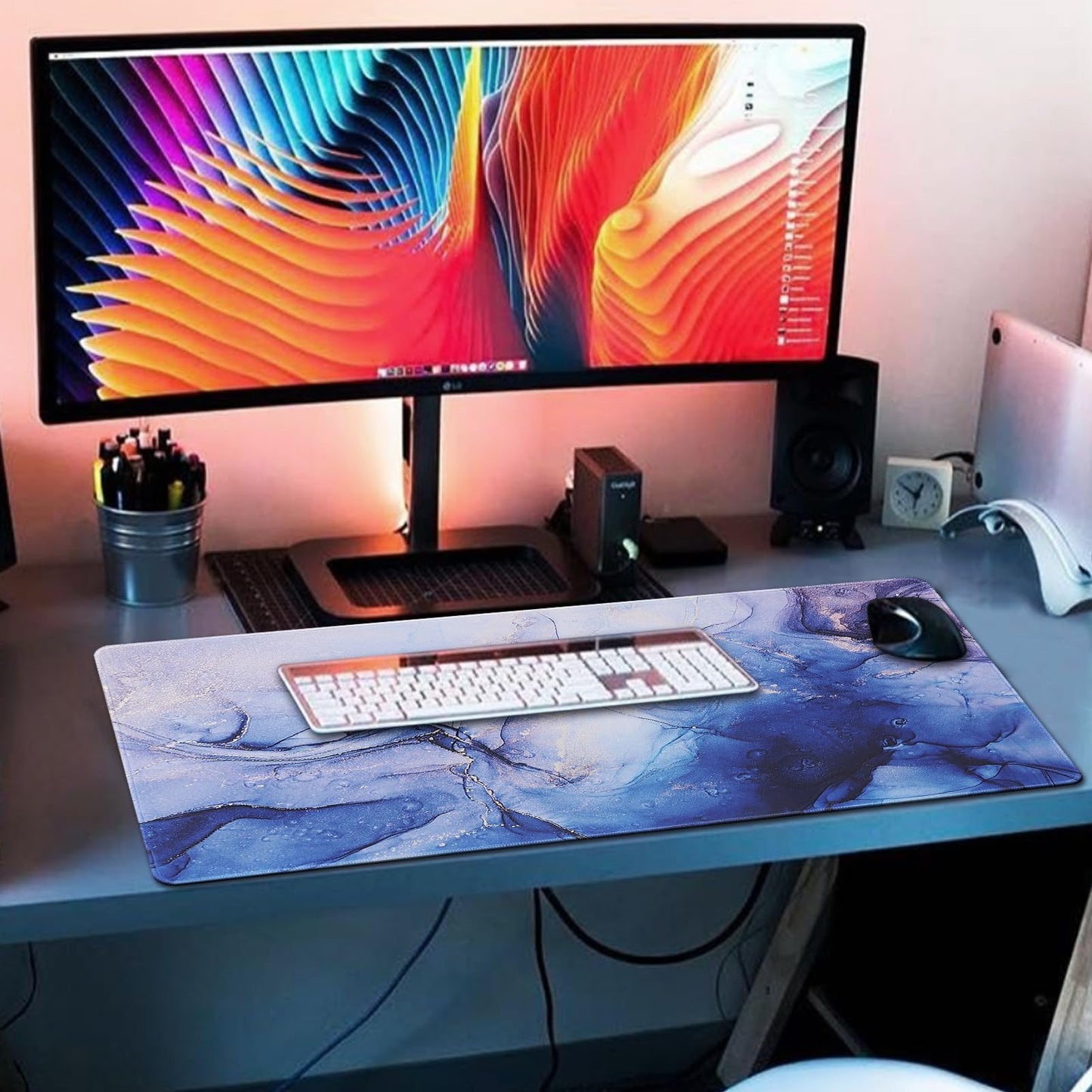 XXL Professional Large Mouse Pad & Computer Game Mouse Mat (35.4x15.7x0.1IN, Map) (90 * 40 Map)