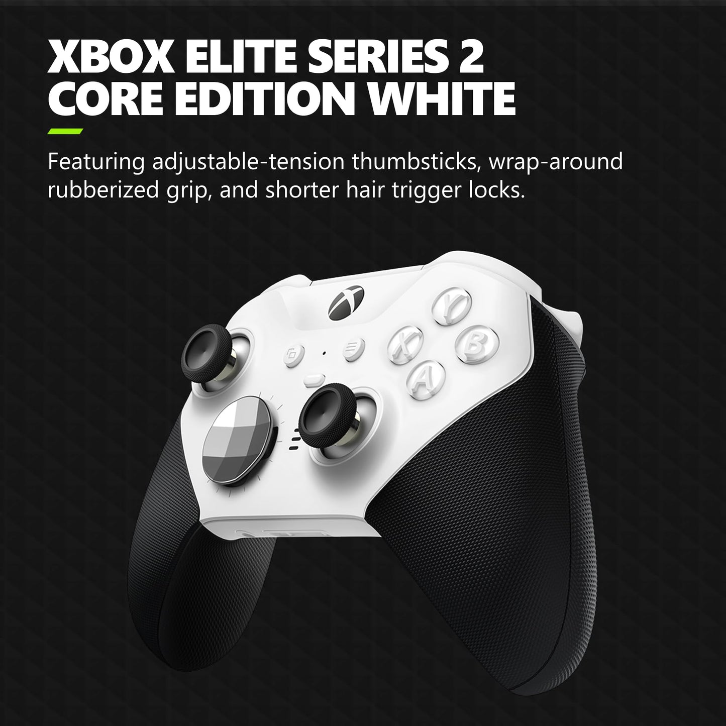 Xbox Elite Series 2 Core Wireless Gaming Controller – Black – Xbox Series X|S, Xbox One, Windows PC, Android, and iOS