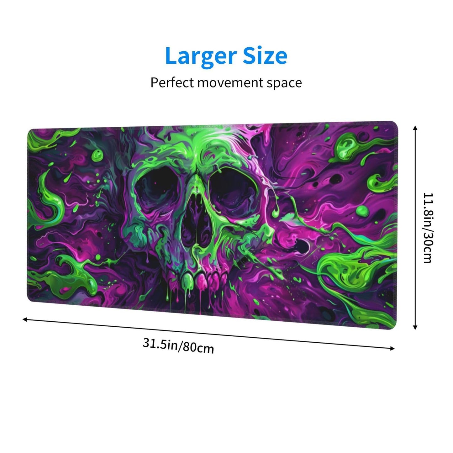 Japanese Mouse Pad, Large Japanese Desk Mat, XL Anime Gaming Keyboard Mat, Non-Slip Rubber Base, Big Extended Desk Protector for Home Office, 31.5”x11.8”