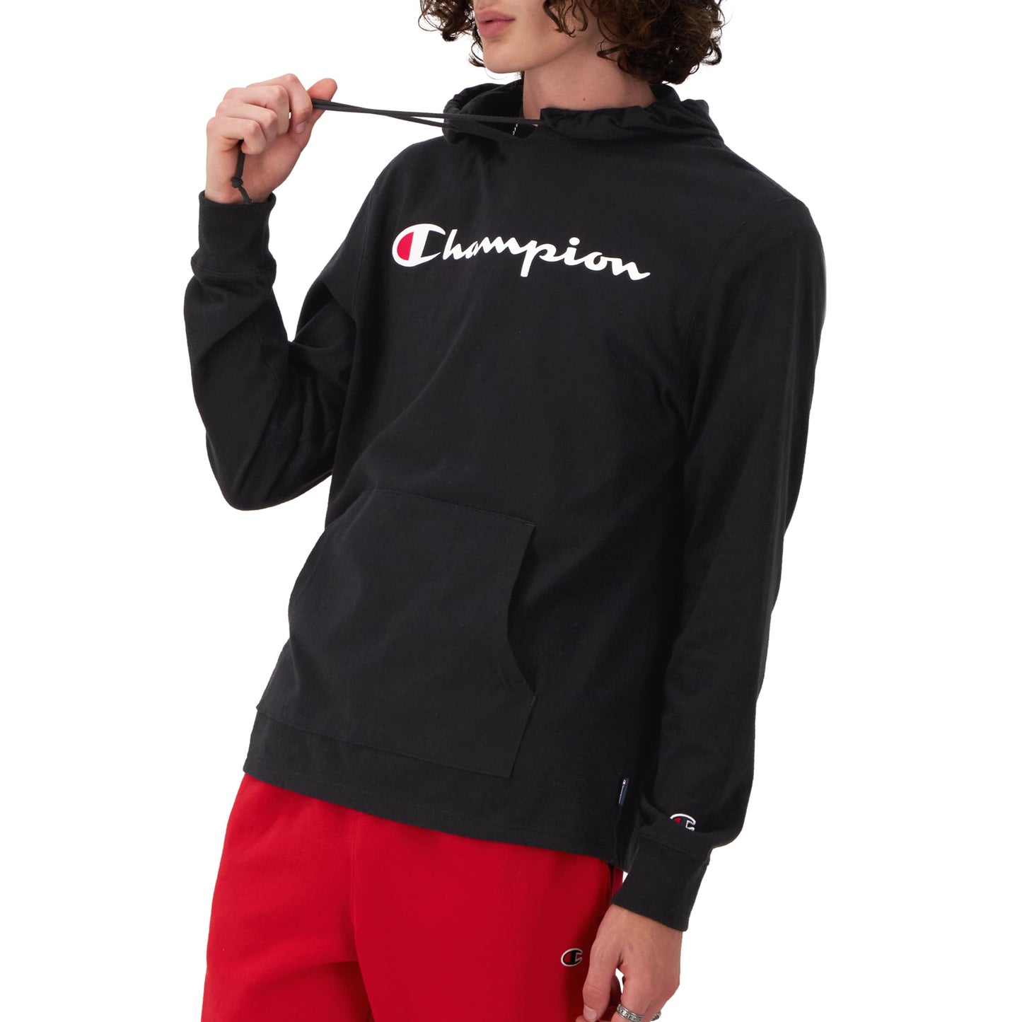 Champion Men's Hoodie, Midweight T-shirt Hoodie, Soft and Comfortable T-shirt Hoodie for Men