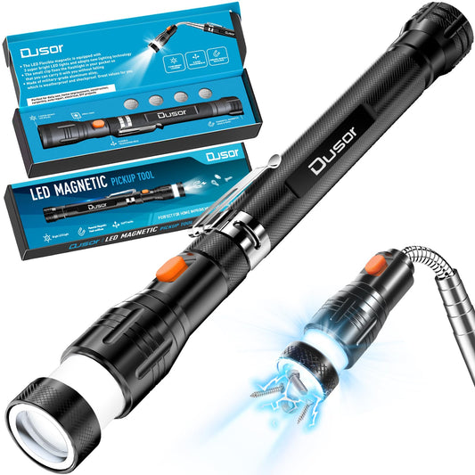Dusor Stocking Stuffers for Adults Men, Gifts for Men Magnetic Pickup Tool, White Elephant Gifts for Dad Him, Mens Gifts for Christmas, Dad Gifts for Men Who Have Everything Cool Gadgets Tools for Men