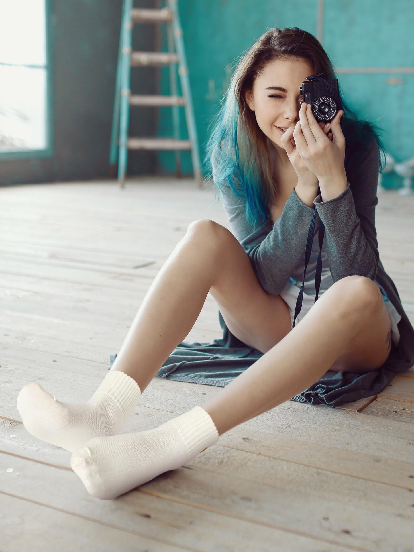 Eurzom 10 Pairs Socks Elastic Ankle Length Cotton Socks Aesthetic Socks Cute Socks Lightweight Low Cut Socks for Women Girl