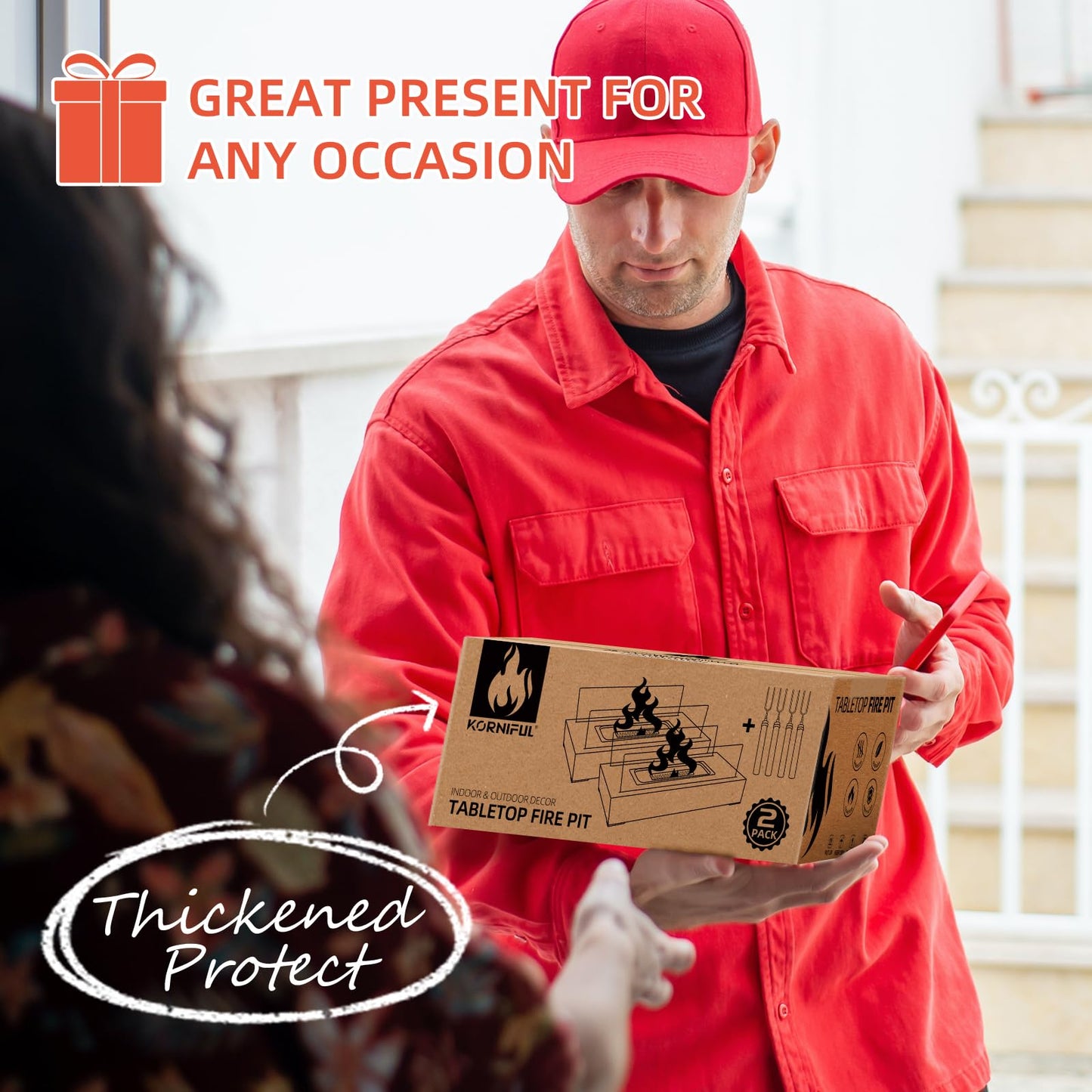 2024 New Tabletop Fire Pit,Woodgrain Portable Table Top Firepit Outdoor Indoor Table top Fireplace Smores Maker for Family Dinner Party Patio Balcony Backyard Housewarming Table Decor