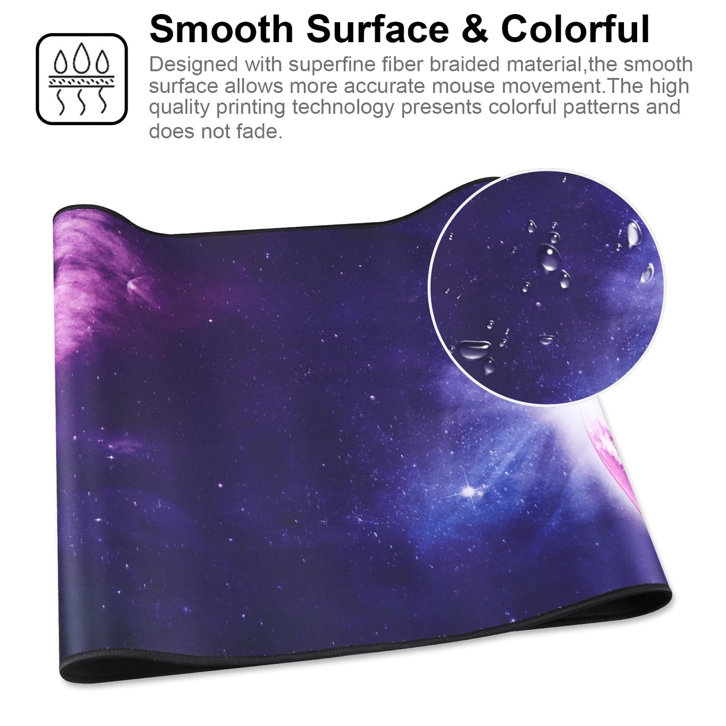 XXL Professional Large Mouse Pad & Computer Game Mouse Mat (35.4x15.7x0.1IN, Map) (90 * 40 Map)