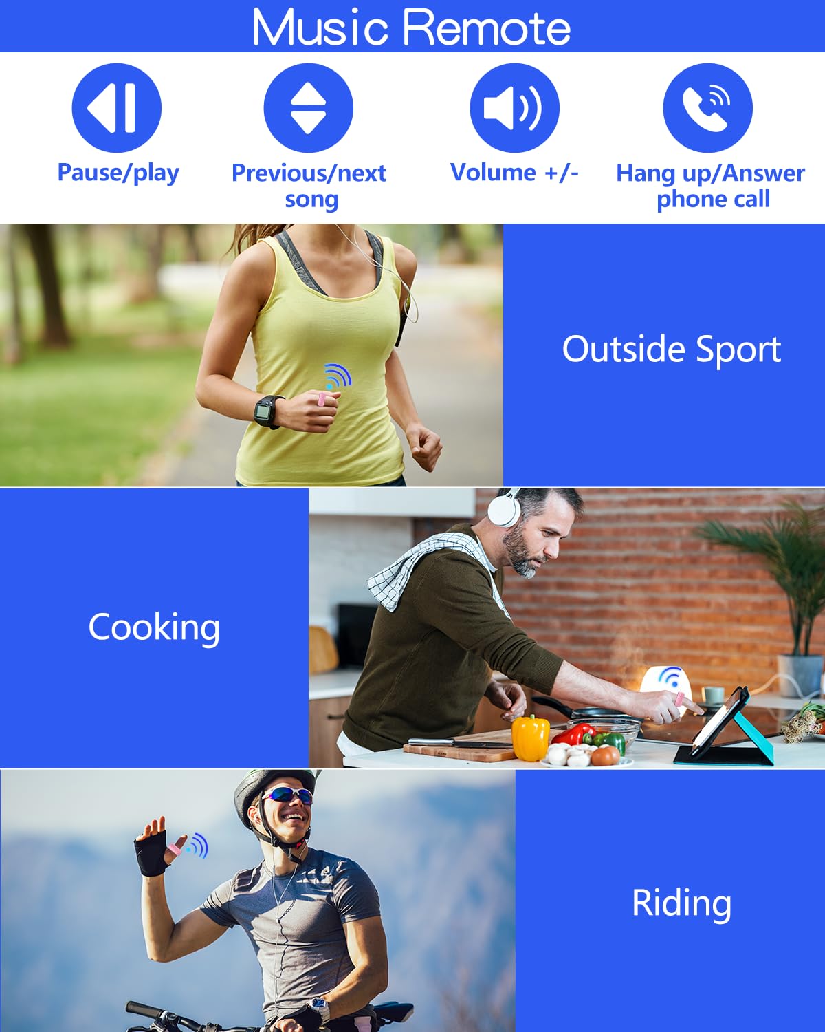 TikTok Scrolling Ring, TIK Tok Bluetooth Remote Control, Kindle APP Page Turner with Carrying Case, Camera Photo Clicker for iPhone, iPad, iOS, Android-Black…